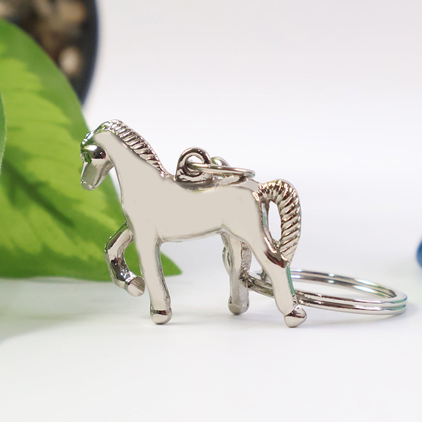 Premium Metallic Horse Shape Keychain (1 Pc) The Morsignaturekarts