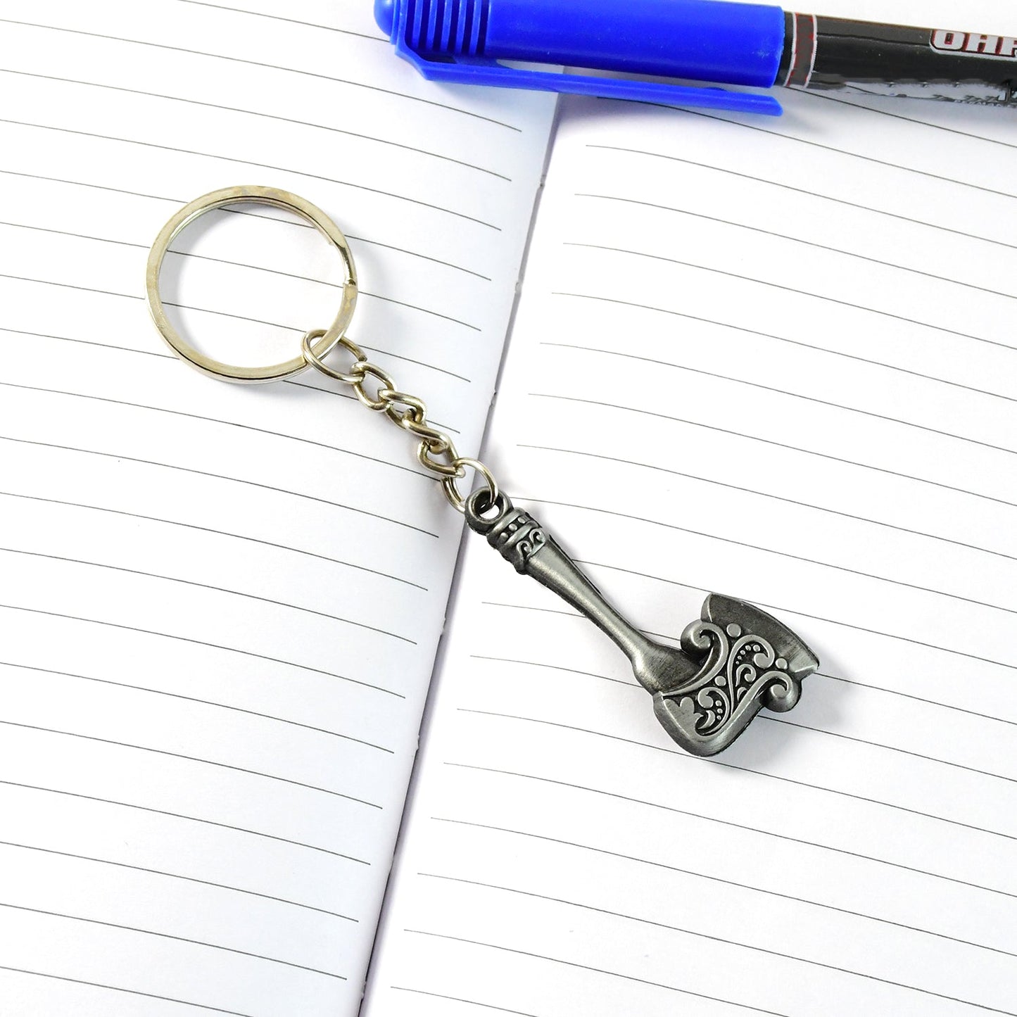 Stylish Axe Shape Metal Keychain (1 Pc) signaturekarts
