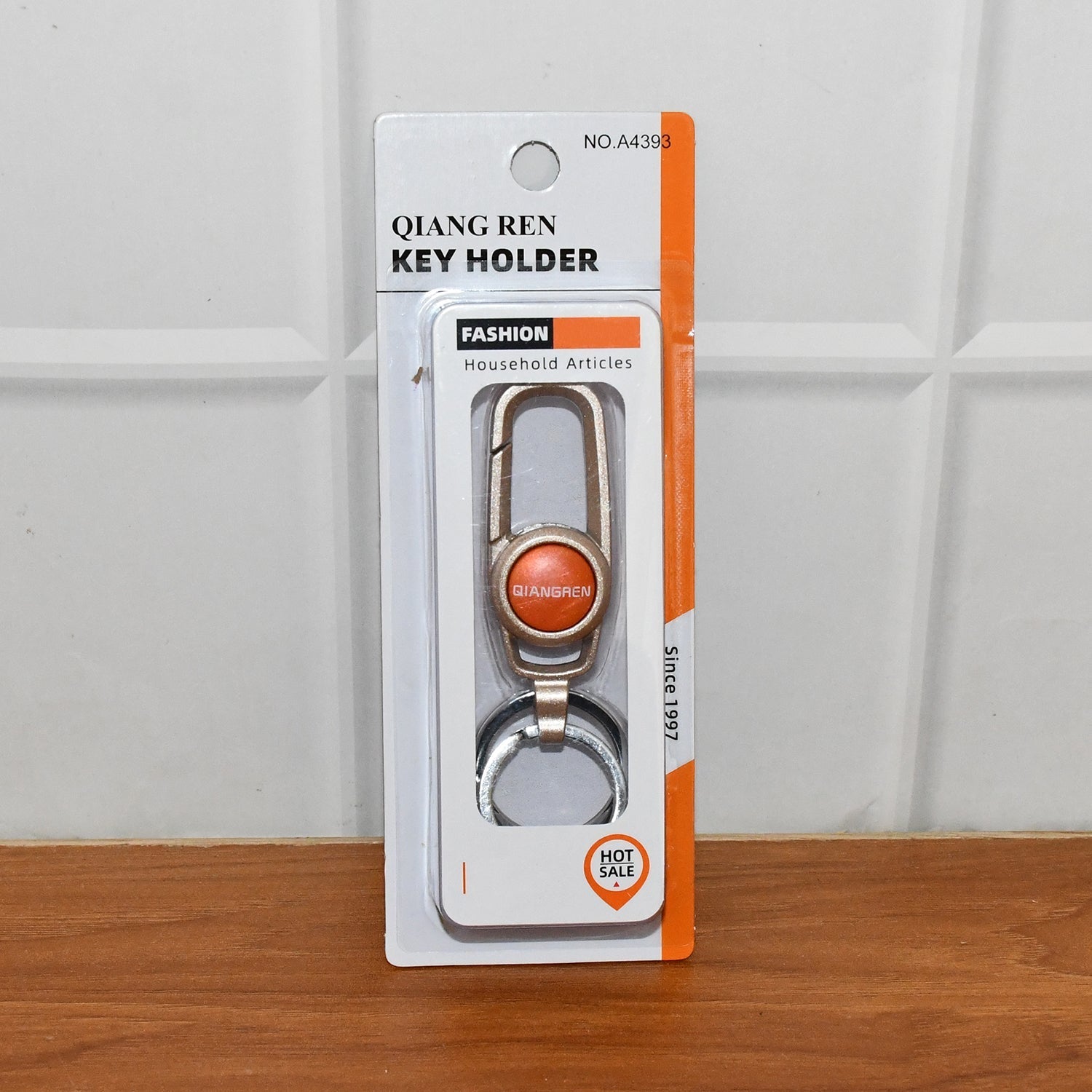 Premium Metal Keychain Carabiner Clip Hook with Dual Key Rings (1 Pc) signaturekarts