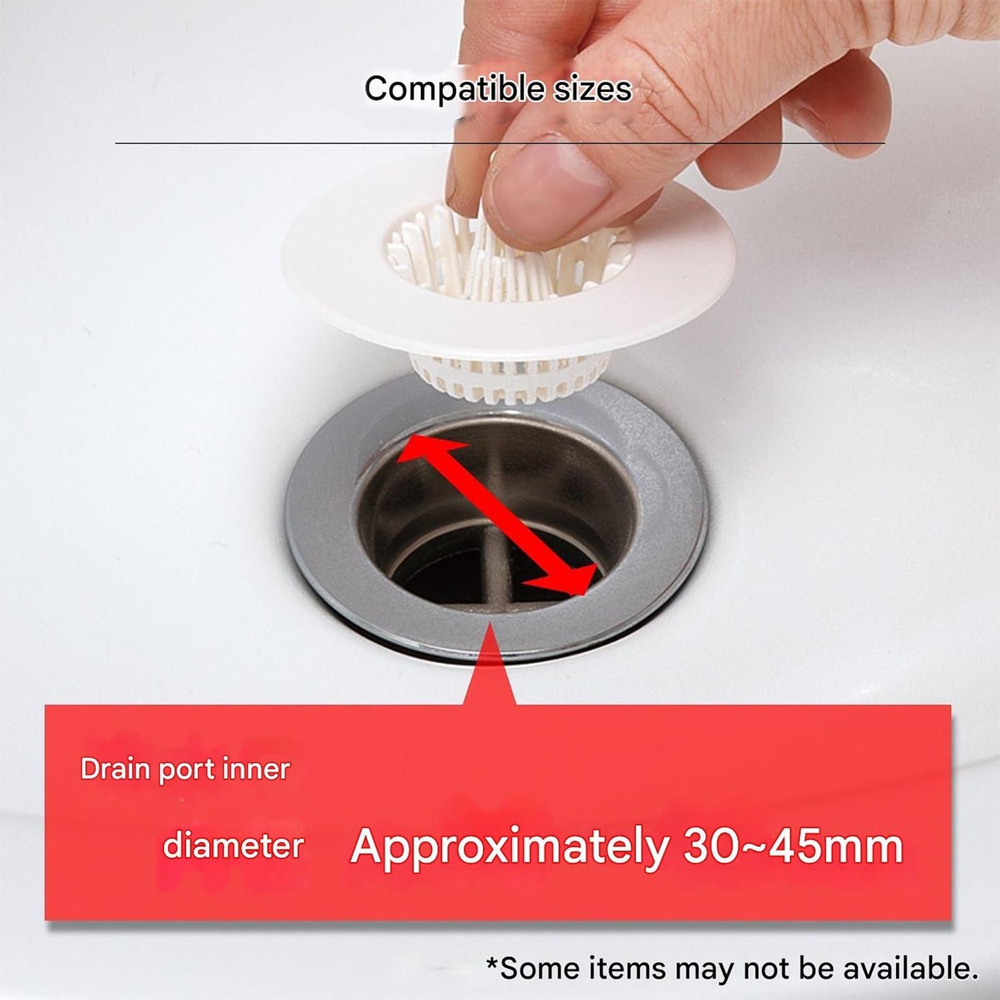 5 Pcs Multipurpose Sink Drain Hair Catcher & Strainer Filter (30~45 mm) The Morsignaturekarts
