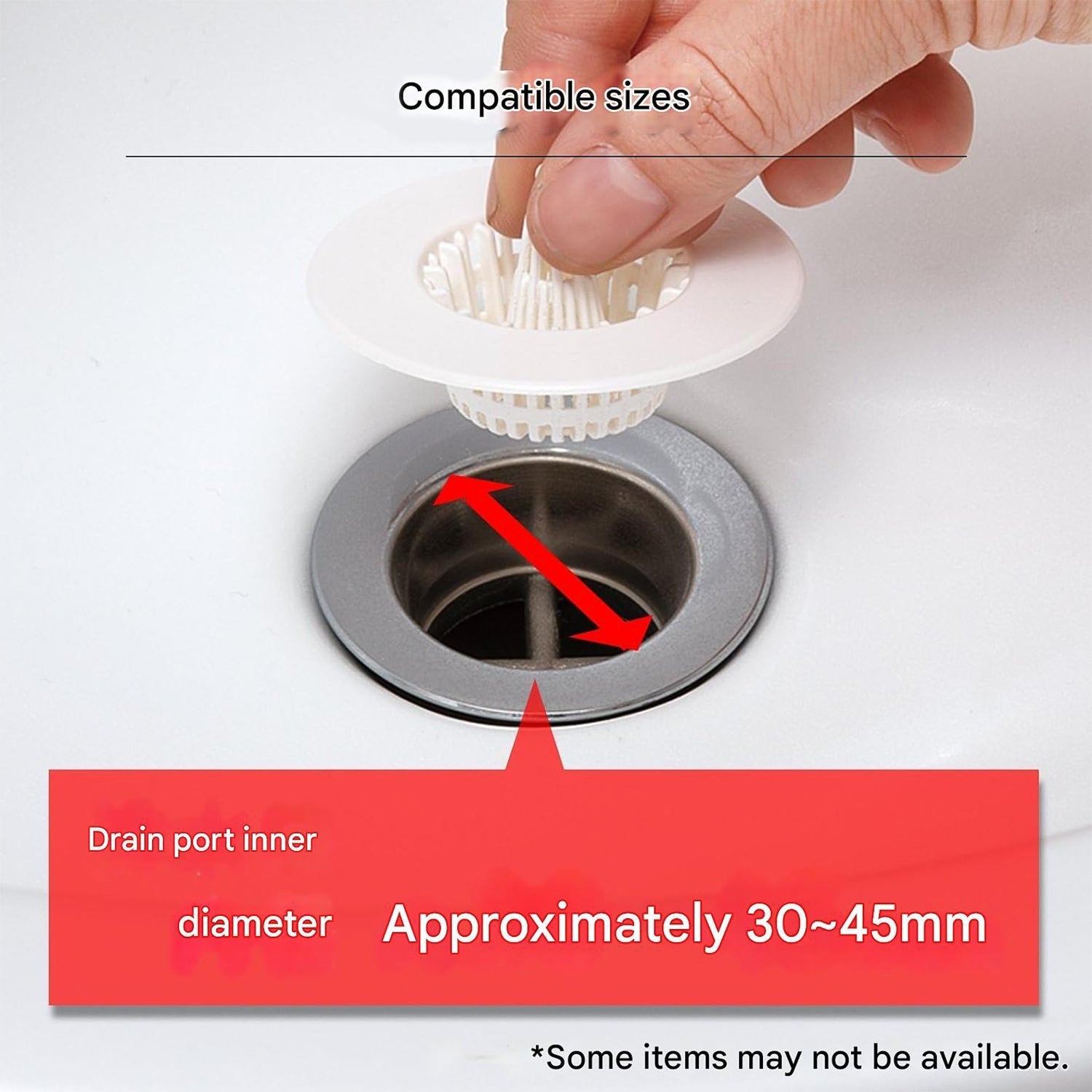 5 Pcs Multipurpose Sink Drain Hair Catcher & Strainer Filter (30~45 mm) The Morsignaturekarts