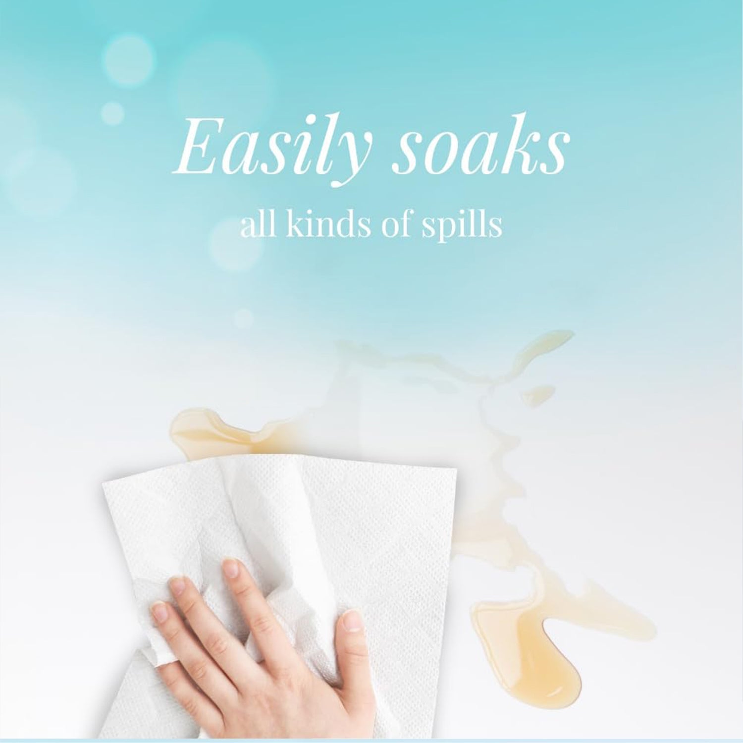 Freshee Super-Absorbent Kitchen Roll 4-in-1 Paper (4 Rolls × 60 Sheets = 240 Sheets) signaturekarts