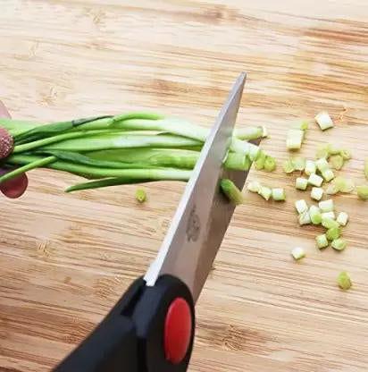 Kitchen Knife Set with Wooden Block and Scissors (5 pcs, Black) signaturekarts