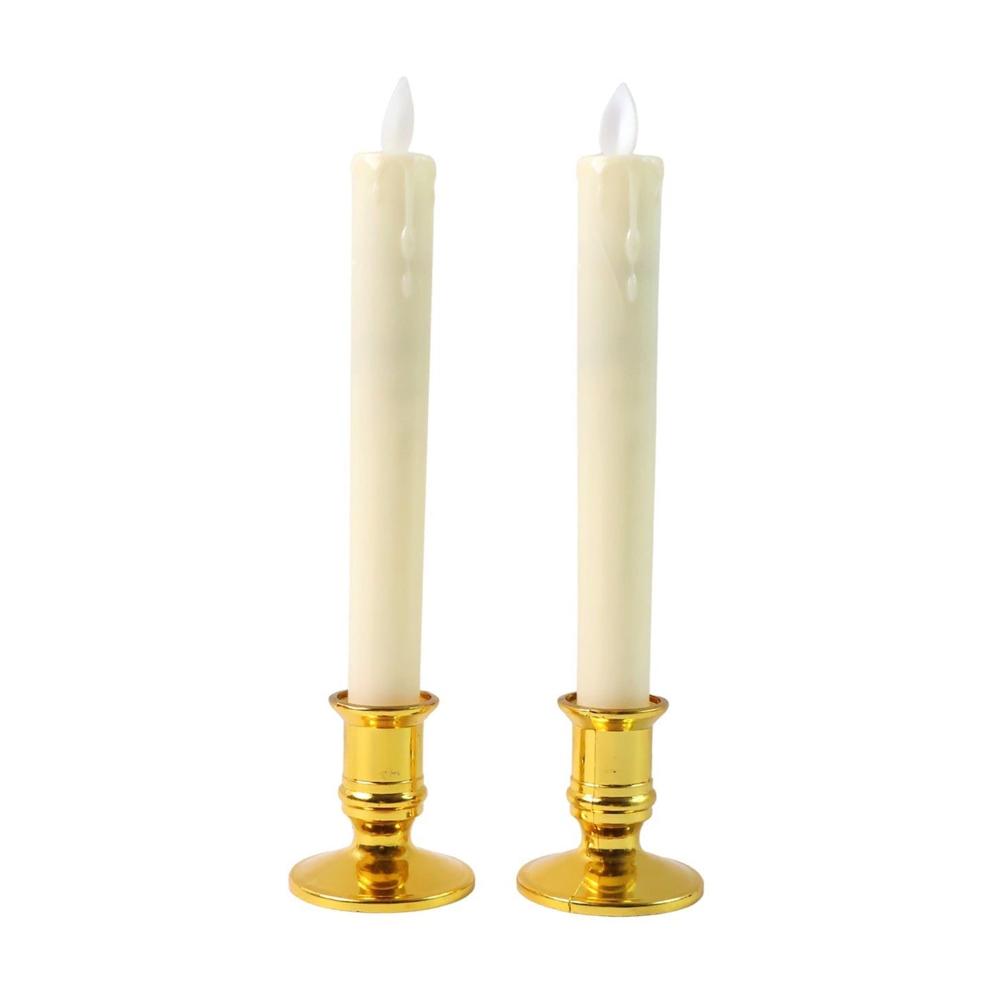 Set of 2 LED Flameless Taper Candles signaturekarts