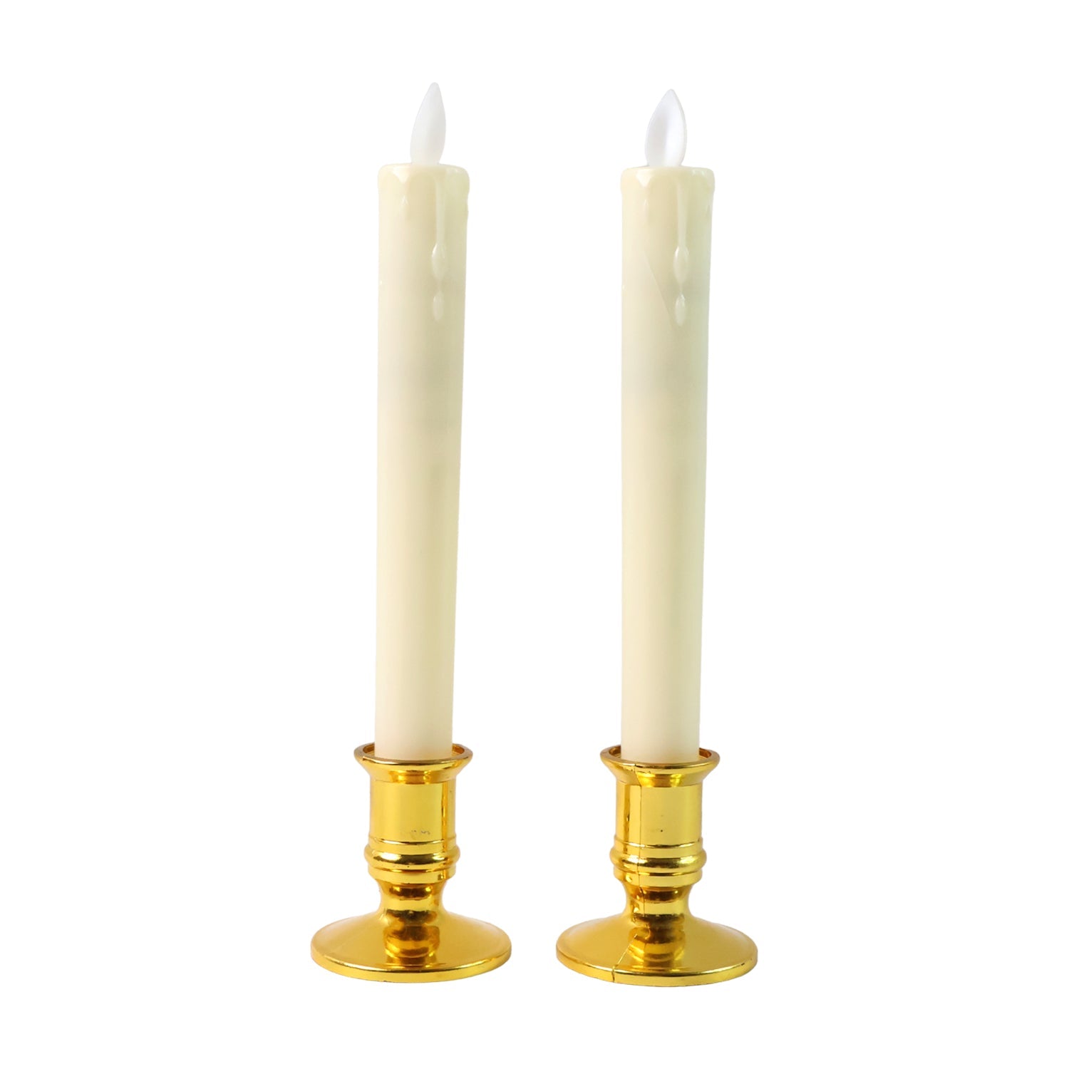 Set of 2 LED Flameless Taper Candles signaturekarts