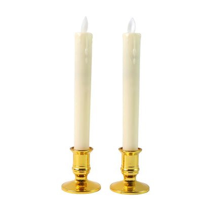 Set of 2 LED Flameless Taper Candles signaturekarts