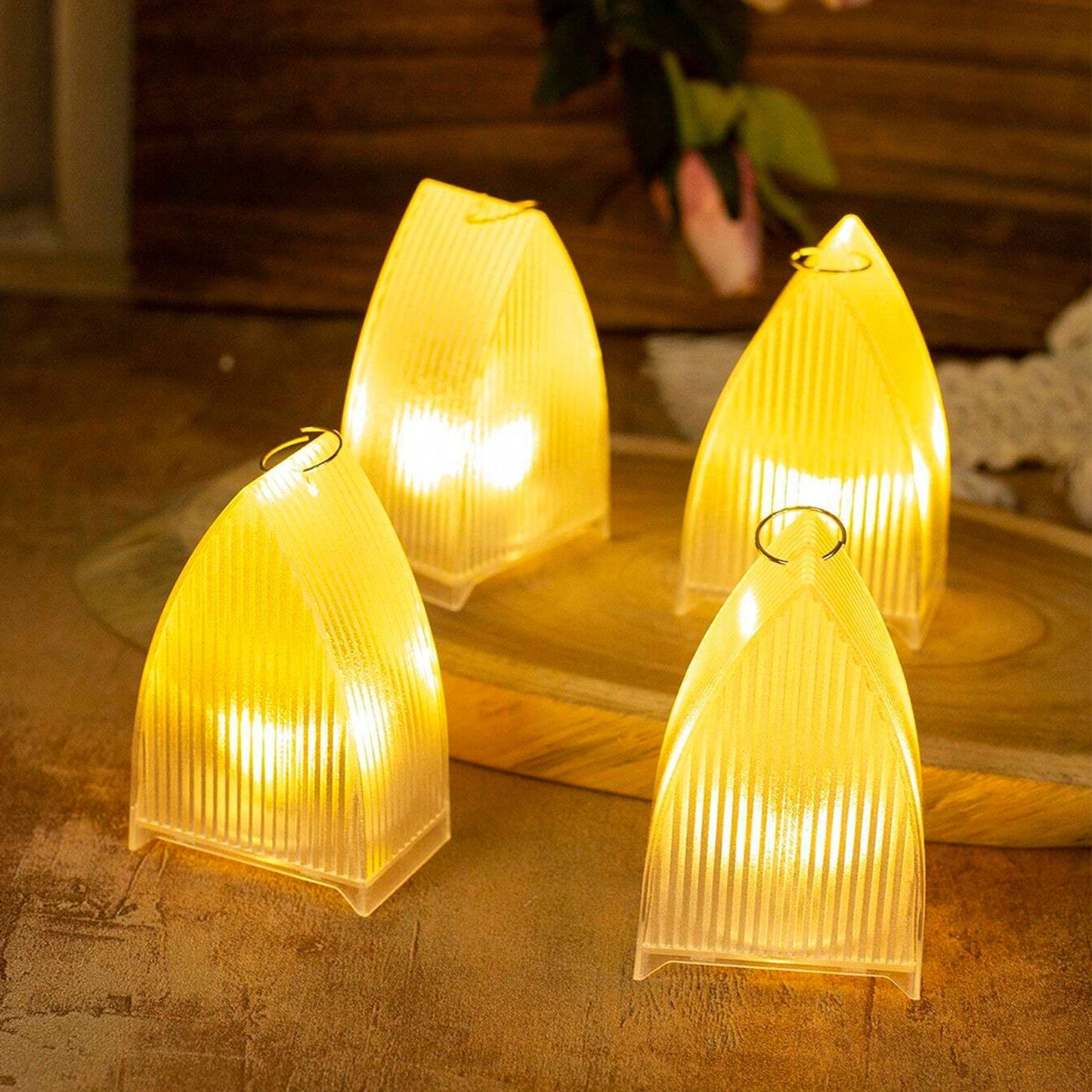 Transparent Decorative LED Candle Lights (24 Pc) signaturekarts