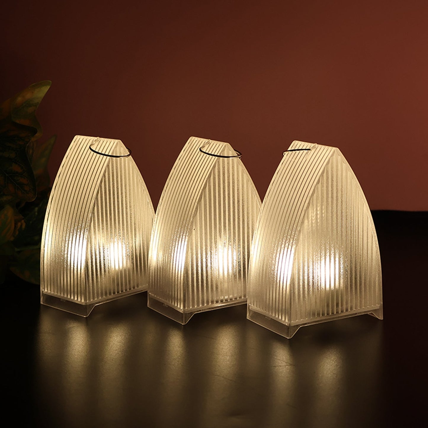 Transparent Decorative LED Candle Lights (24 Pc) signaturekarts
