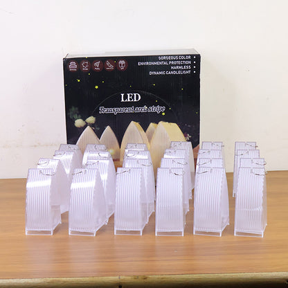 Transparent Decorative LED Candle Lights (24 Pc) signaturekarts