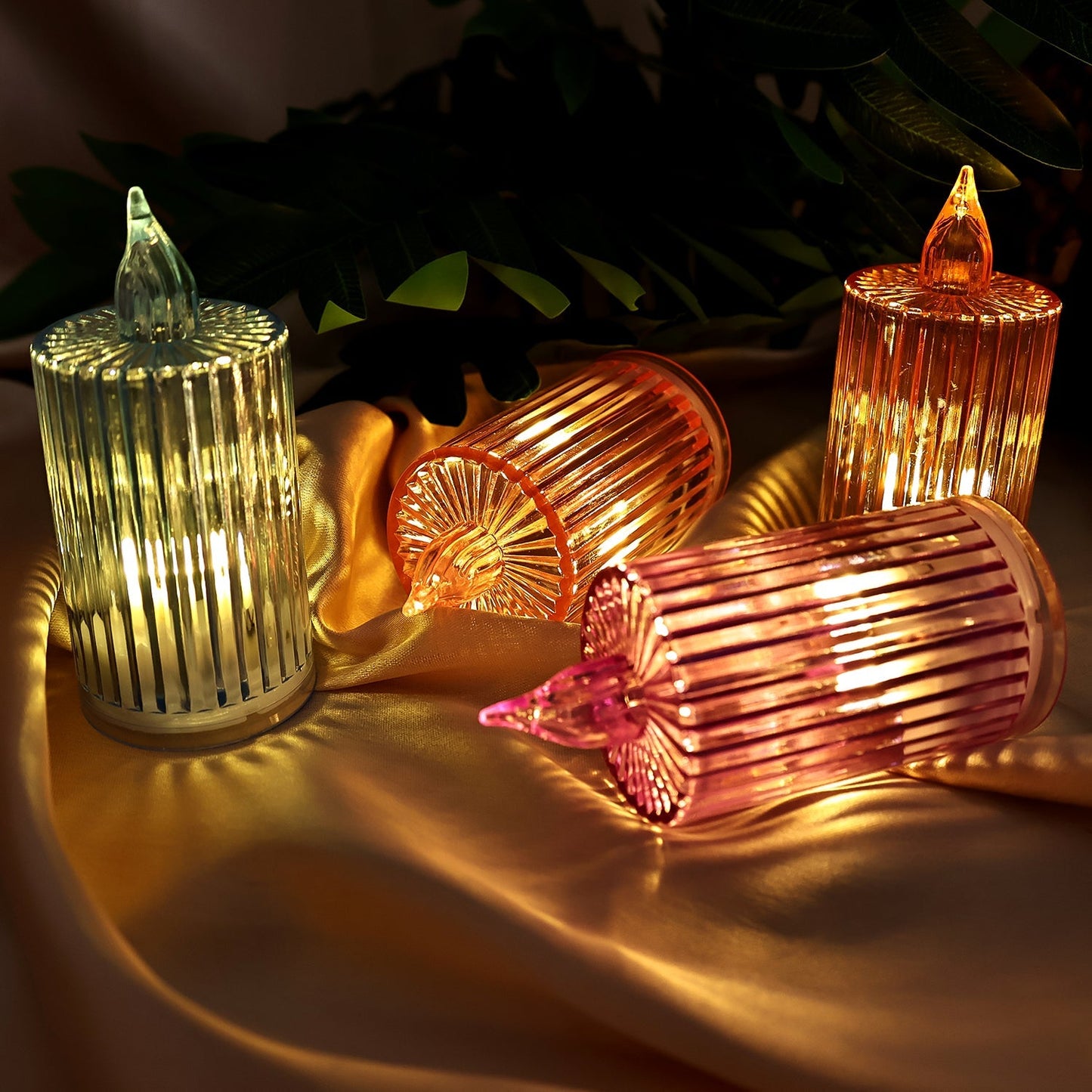 Decorative Flameless Electronic LED Candle Light Set (24 Pc) signaturekarts