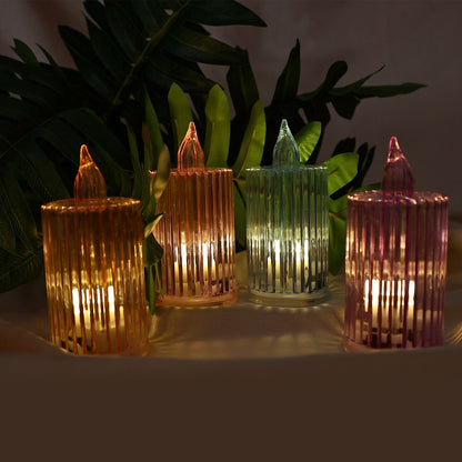 Decorative Flameless Electronic LED Candle Light Set (24 Pc) signaturekarts