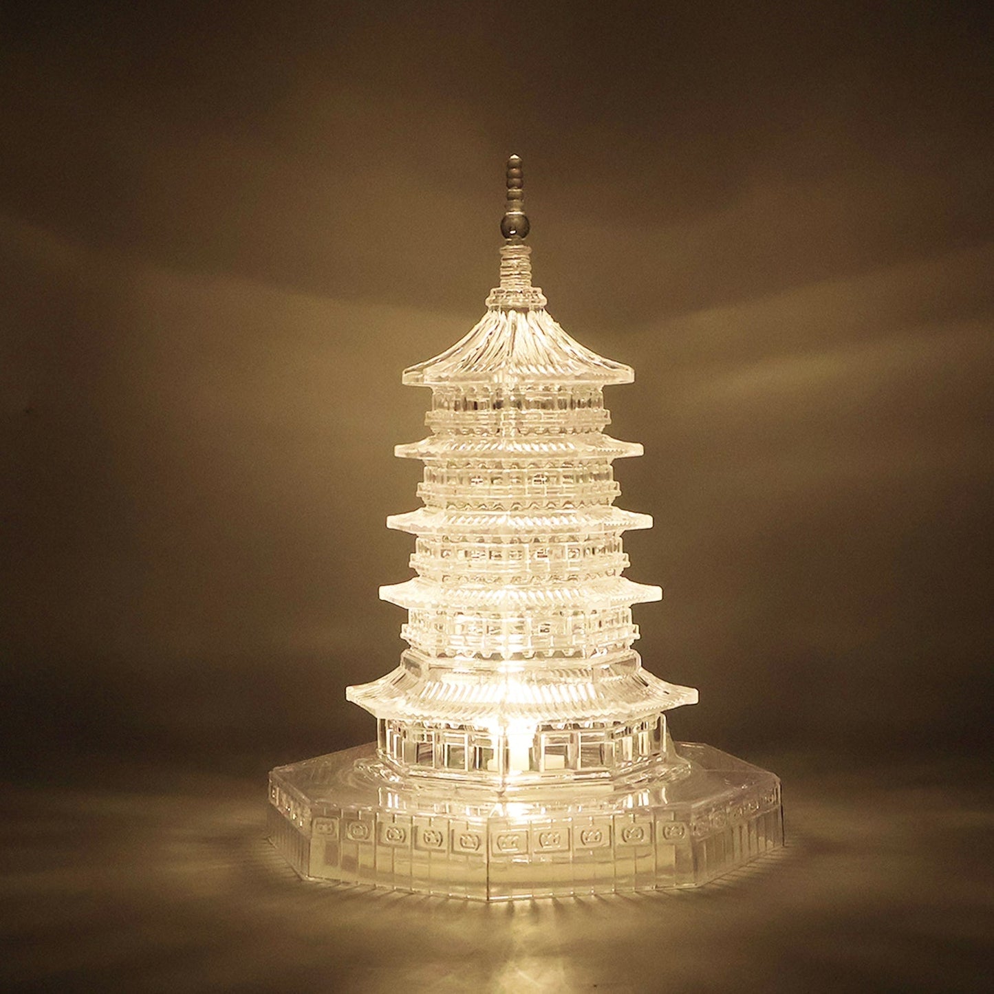 Premium LED Crystal Pagoda Decorative Light (1 Pc) signaturekarts