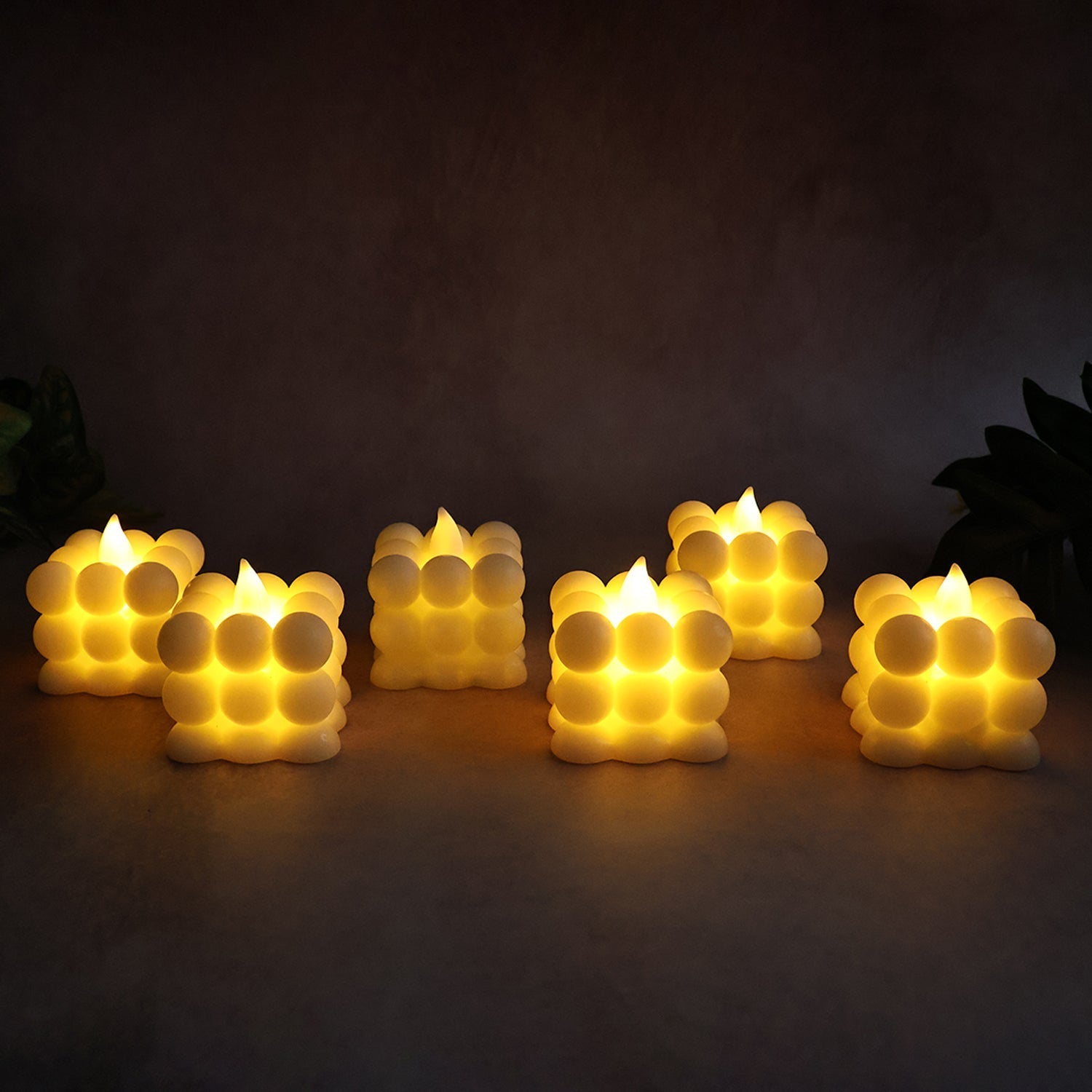 Decorative LED Bubble Candles (6 Pc / Set) signaturekarts
