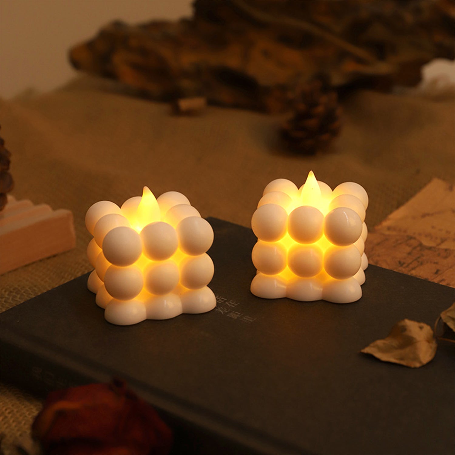 Decorative LED Bubble Candles (6 Pc / Set) signaturekarts
