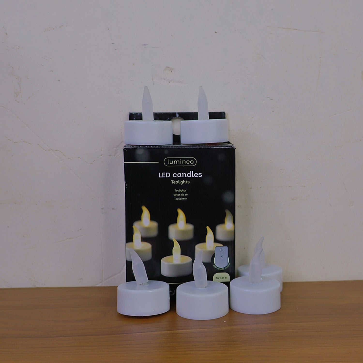 LED Flameless Tealight Candles Lights (6 Pc / Without Remote) signaturekarts