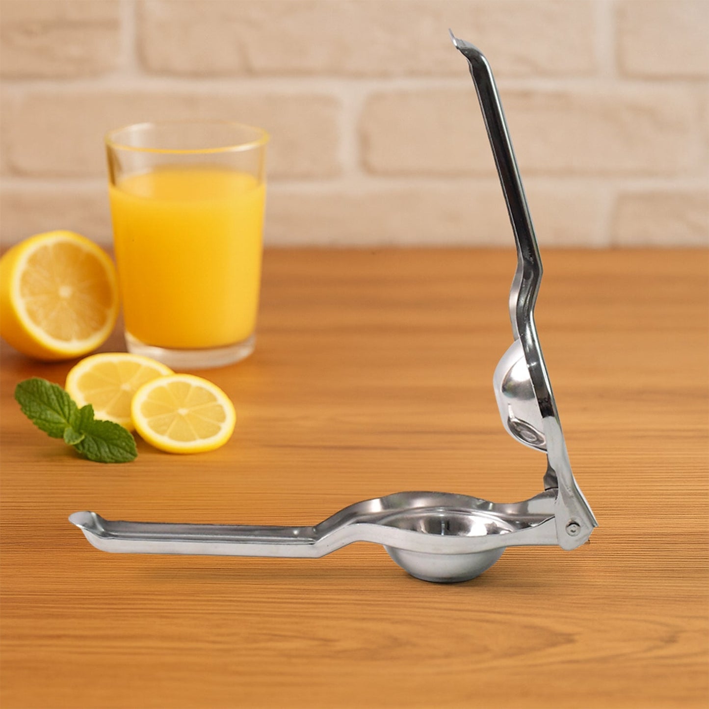 Supermom 2-in-1 Heavy Duty Stainless Steel Lemon Squeezer with Built-in Bottle Opener signaturekarts