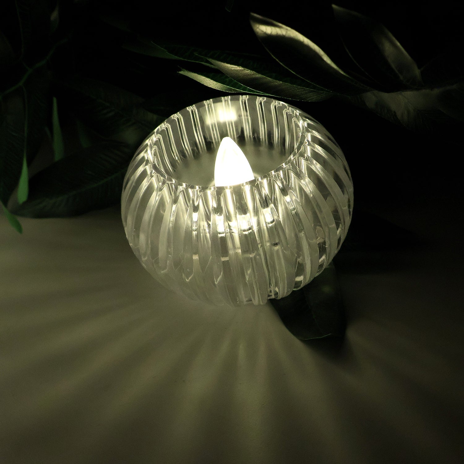 Crystal Design LED Flameless Tealight Candles (6 Pc) signaturekarts