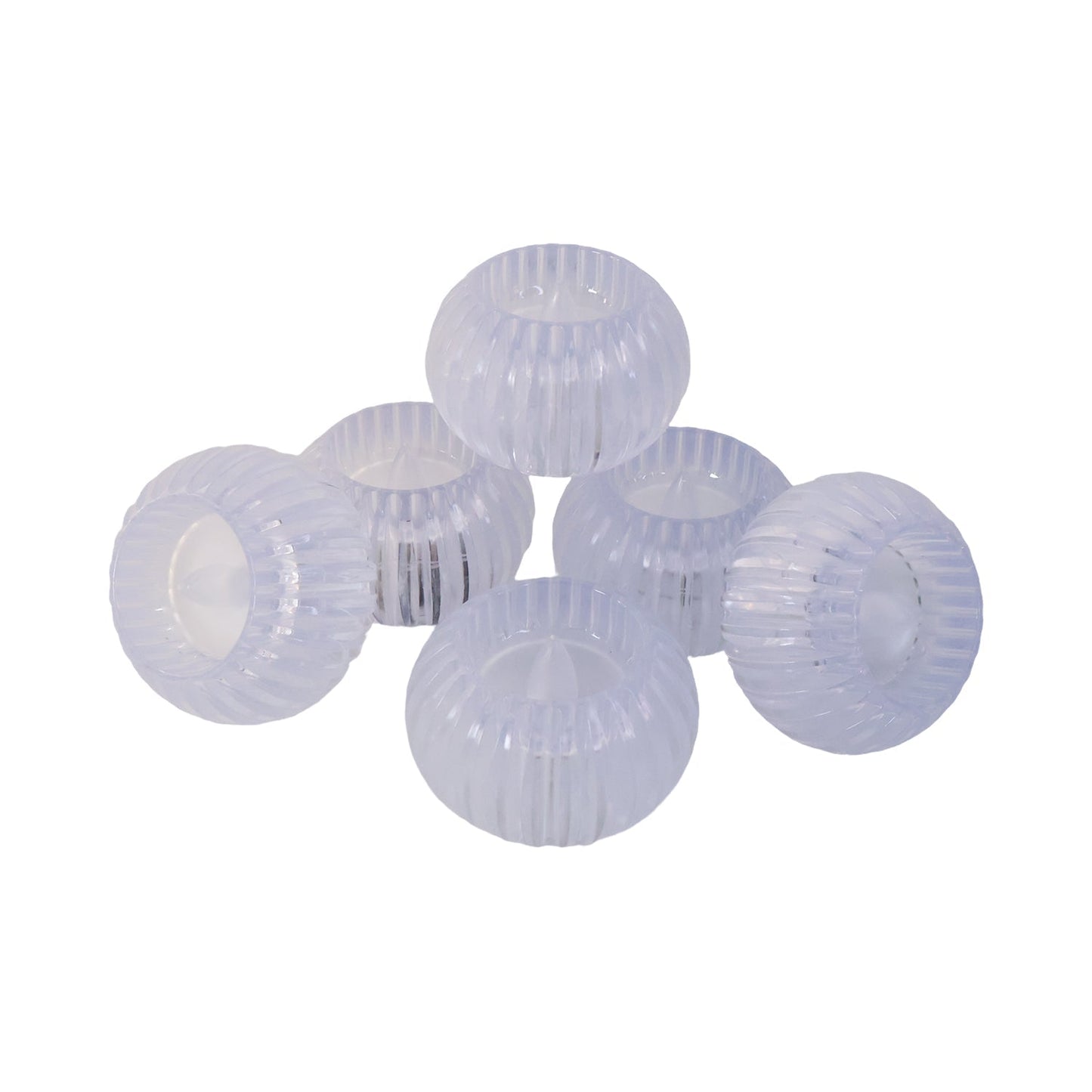 Crystal Design LED Flameless Tealight Candles (6 Pc) signaturekarts
