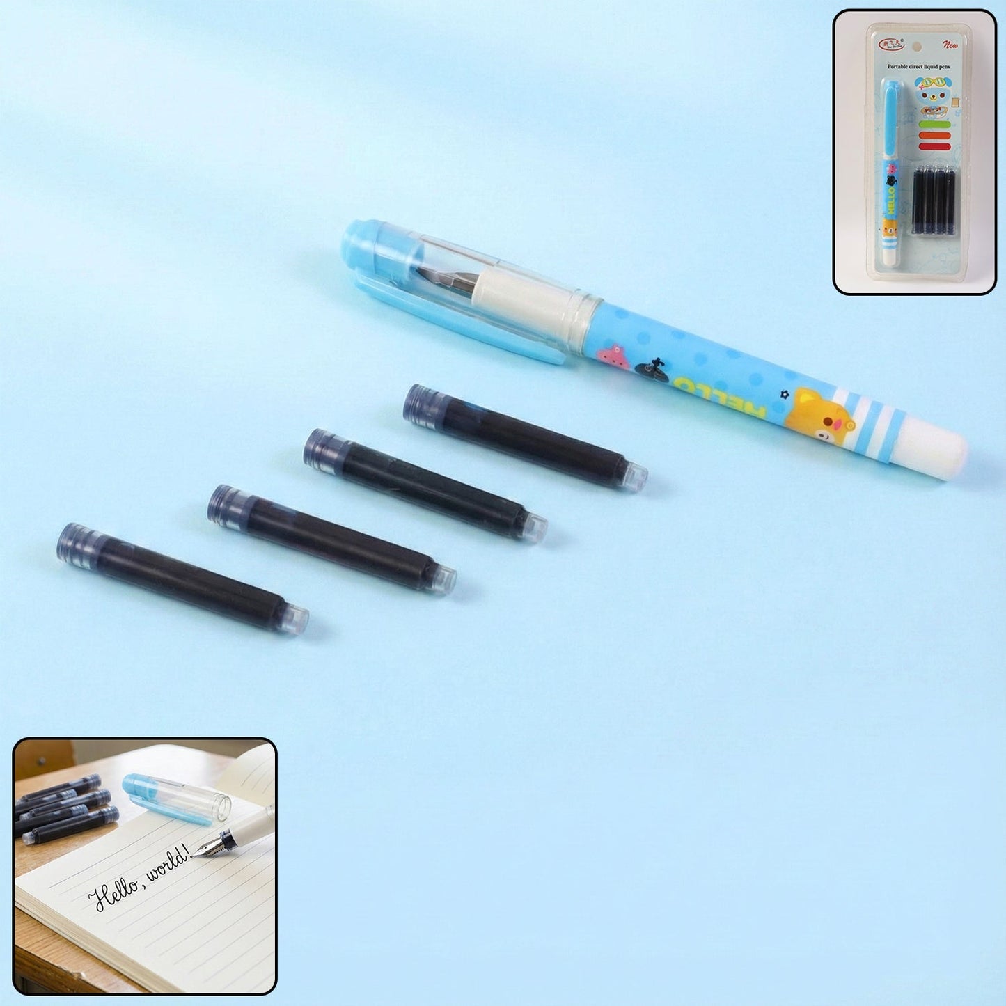 Cute Cartoon Liquid Ink Pen Set The Morsignaturekarts