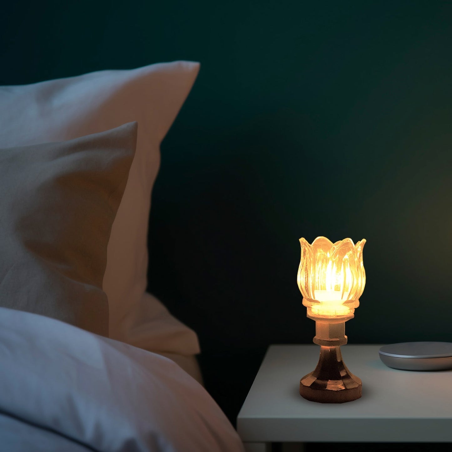 Premium Lotus Shaped LED Decorative Lamp with Stand signaturekarts