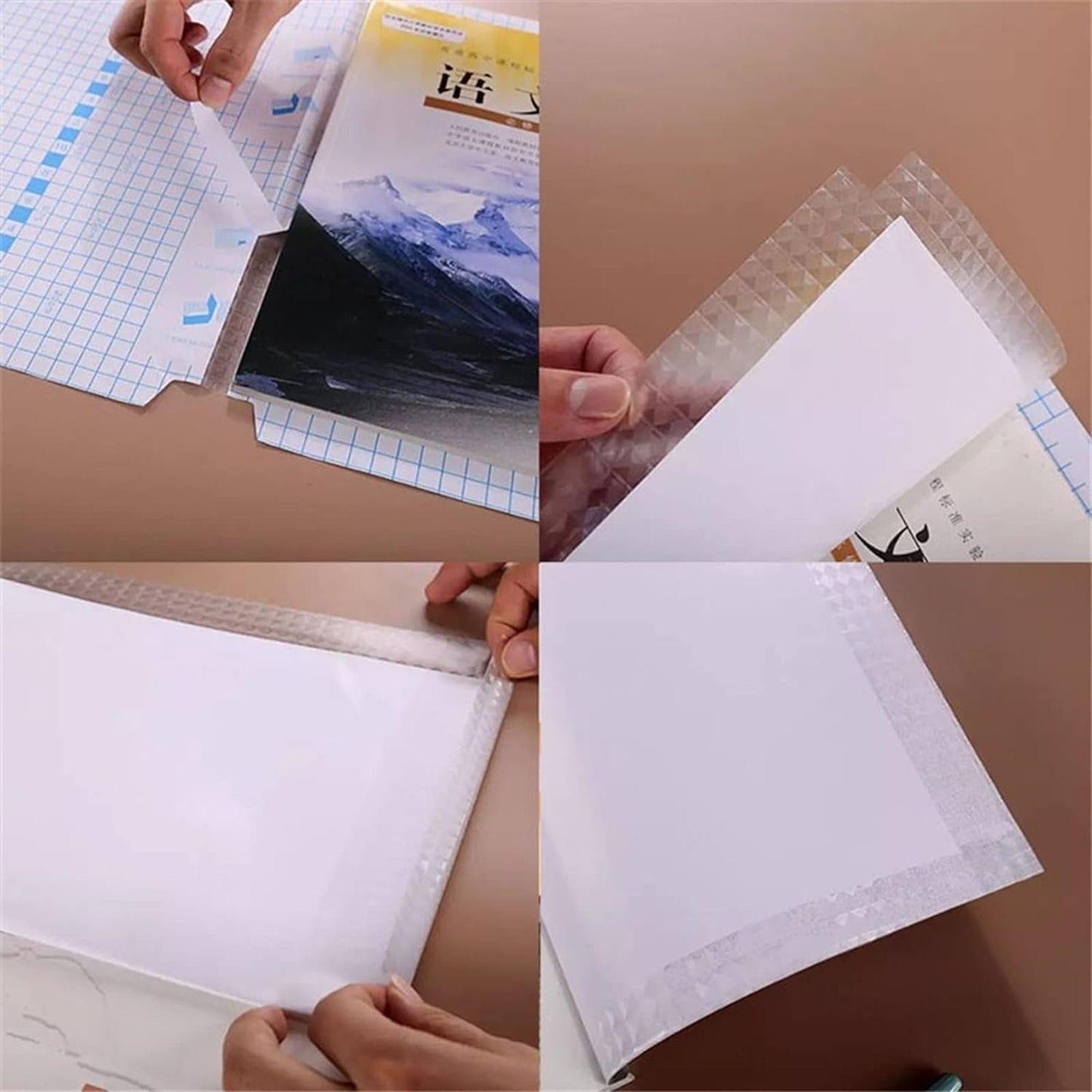 Premium Transparent Adhesive Book Cover Sheets (Mix Size / 30 Pc) signaturekarts