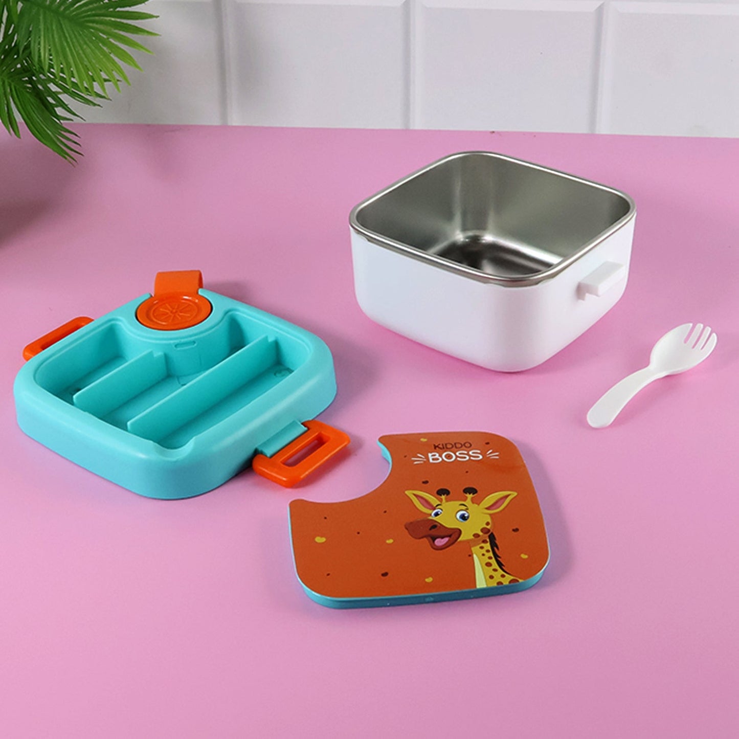 Kids Cartoon Lunch Box - (1 Set) signaturekarts