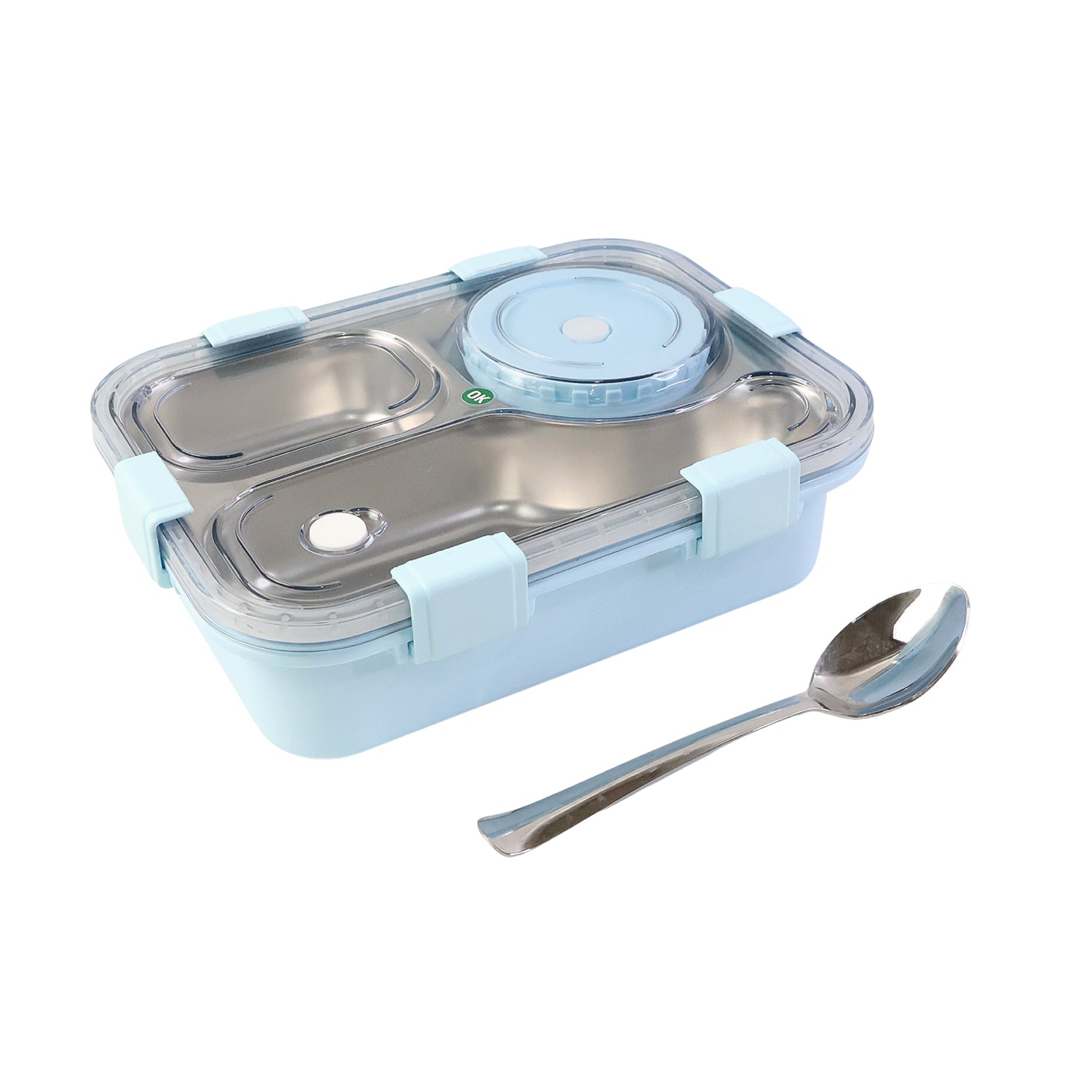 Premium Stainless Steel Compartment Lunch Box 1 Set signaturekarts