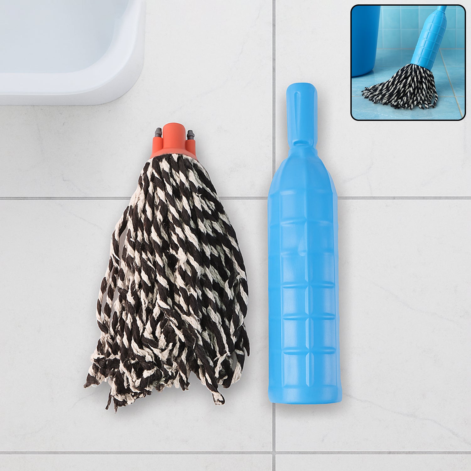 Plastic Mop Refill with Handle Grip Signature Kart