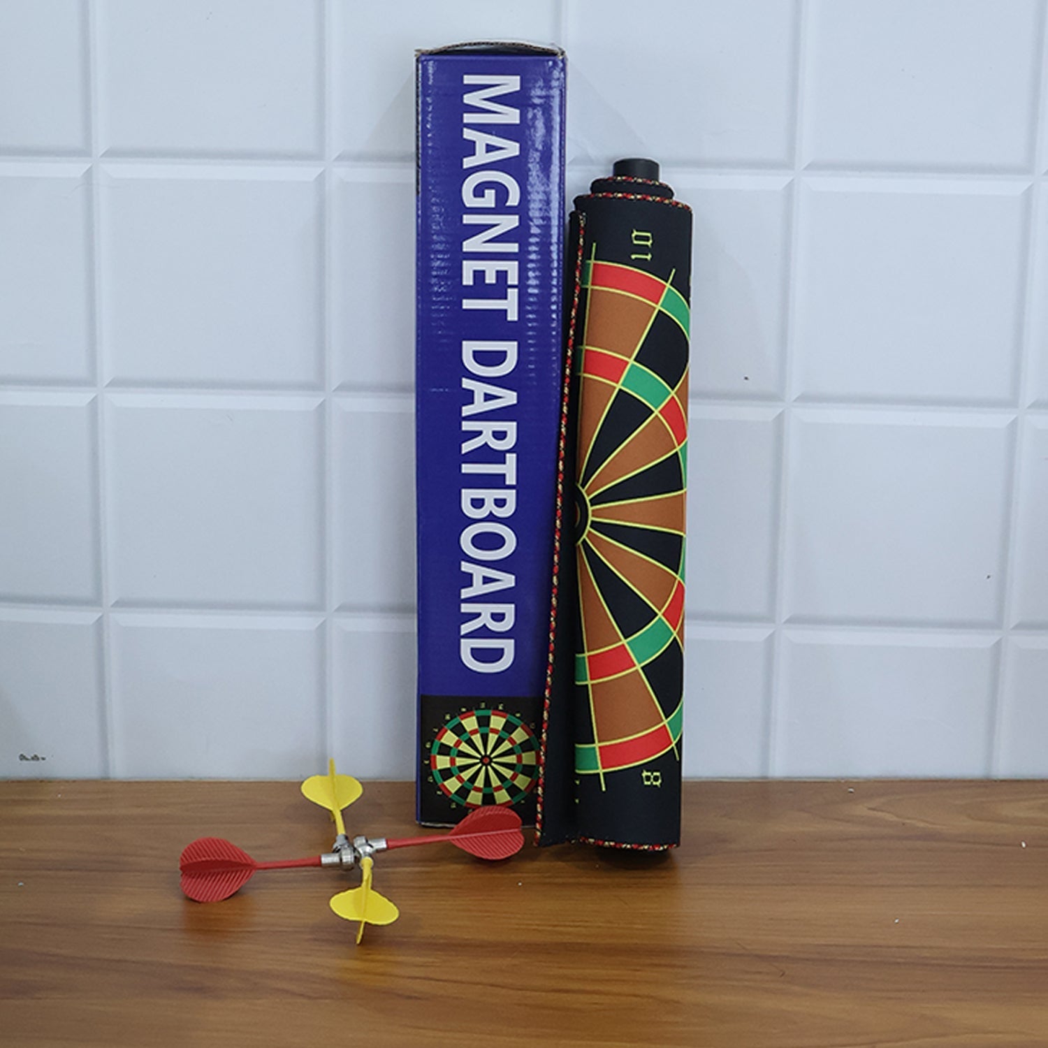 Magnetic Roll-Up Dartboard Game - (12-inch / Set) signaturekarts