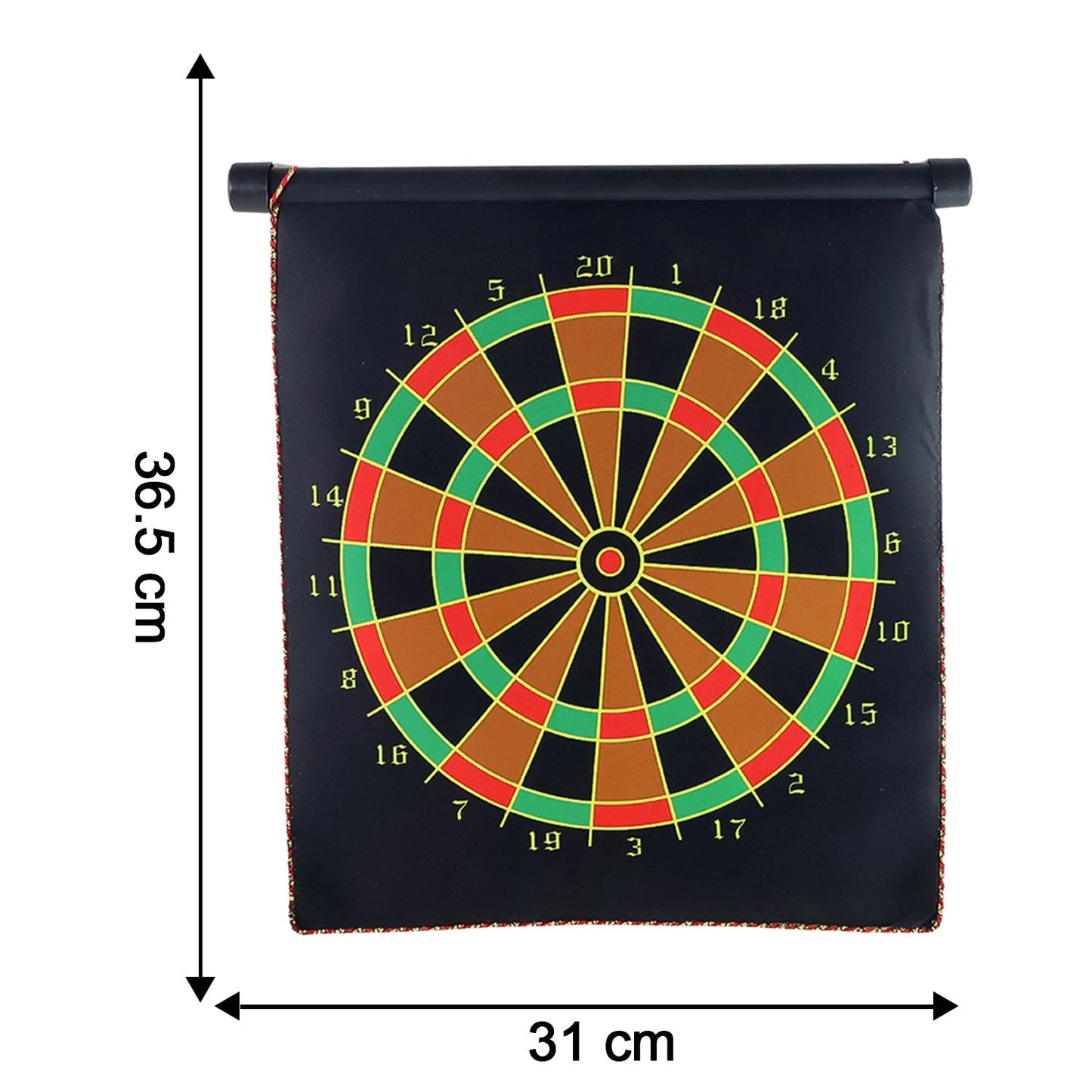 Magnetic Roll-Up Dartboard Game - (12-inch / Set) signaturekarts