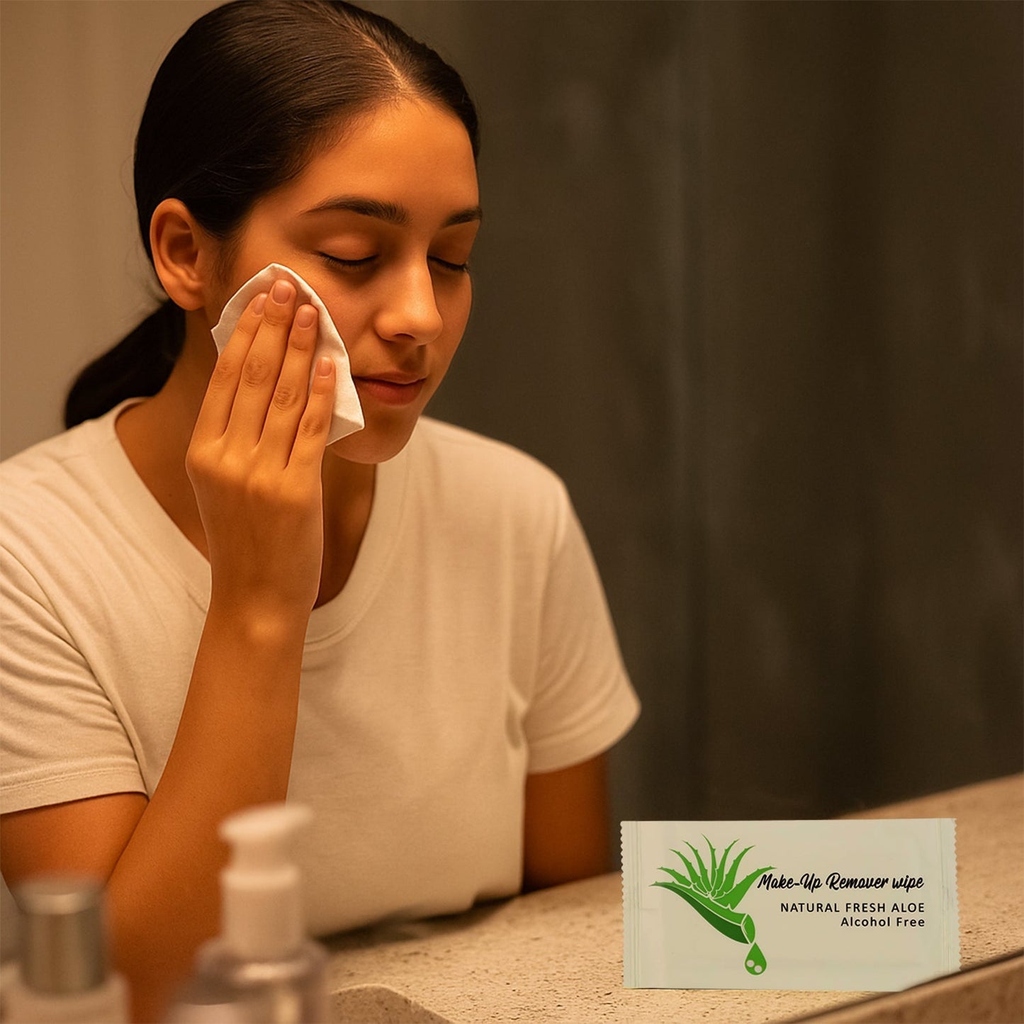 Premium Natural Aloe Makeup Remover Wipes (Pack of 10 Pc) The Morsignaturekarts