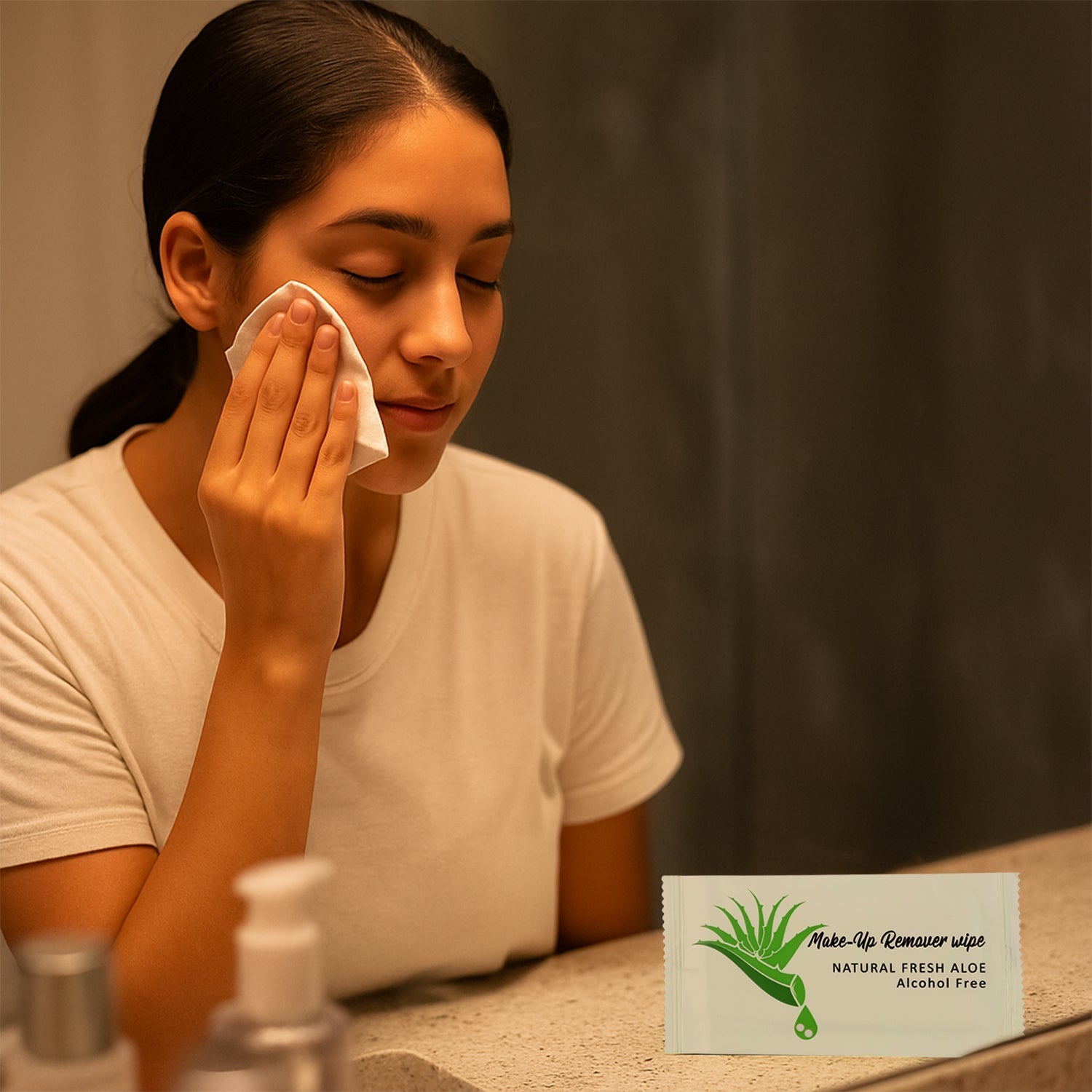 Premium Natural Aloe Makeup Remover Wipes (Pack of 10 Pc) The Morsignaturekarts