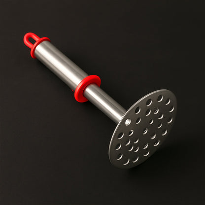 Stainless Steel Potato Masher with Ergonomic Handle (17cm / 1 Pc) signaturekarts
