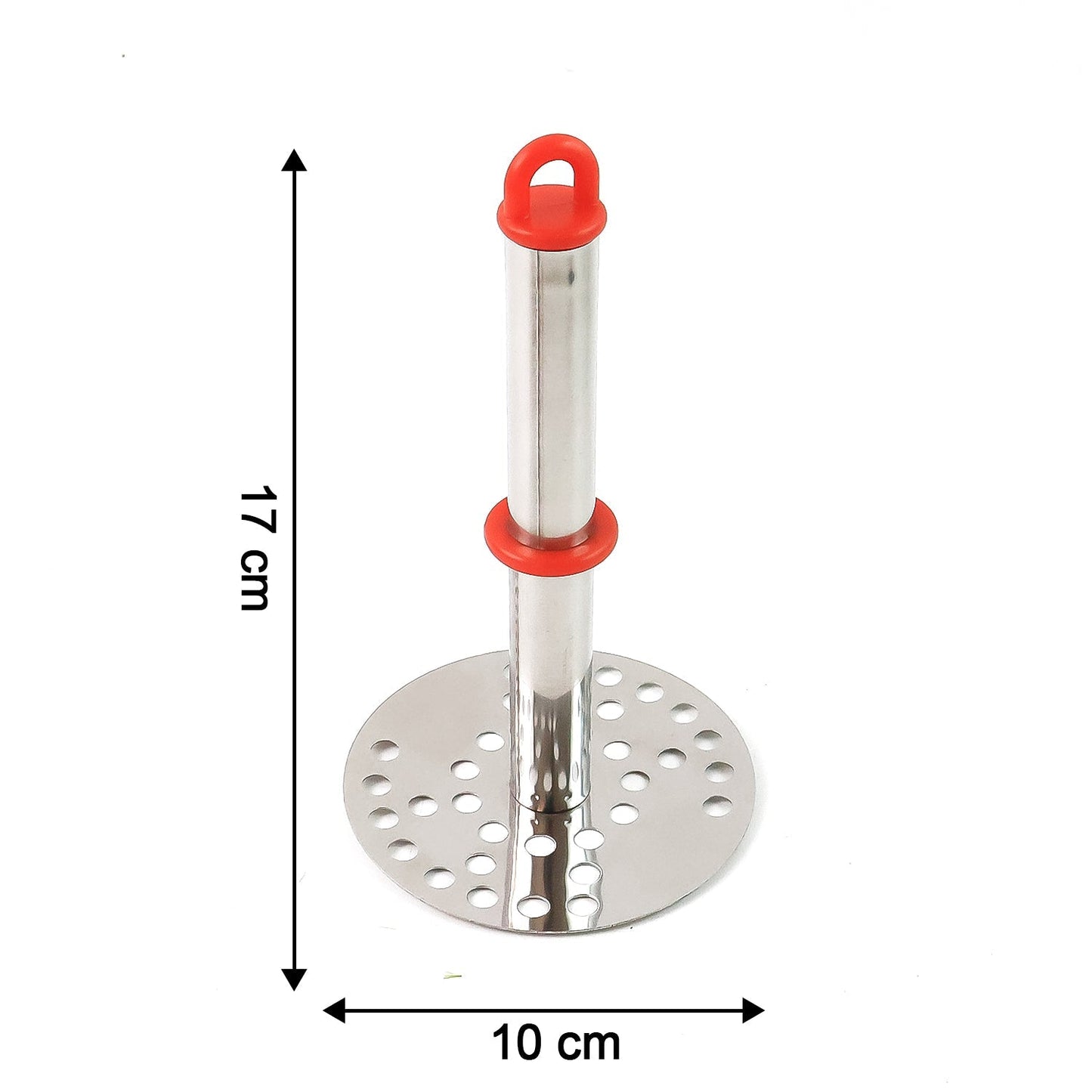 Stainless Steel Potato Masher with Ergonomic Handle (17cm / 1 Pc) signaturekarts