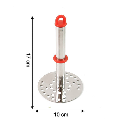 Stainless Steel Potato Masher with Ergonomic Handle (17cm / 1 Pc) signaturekarts