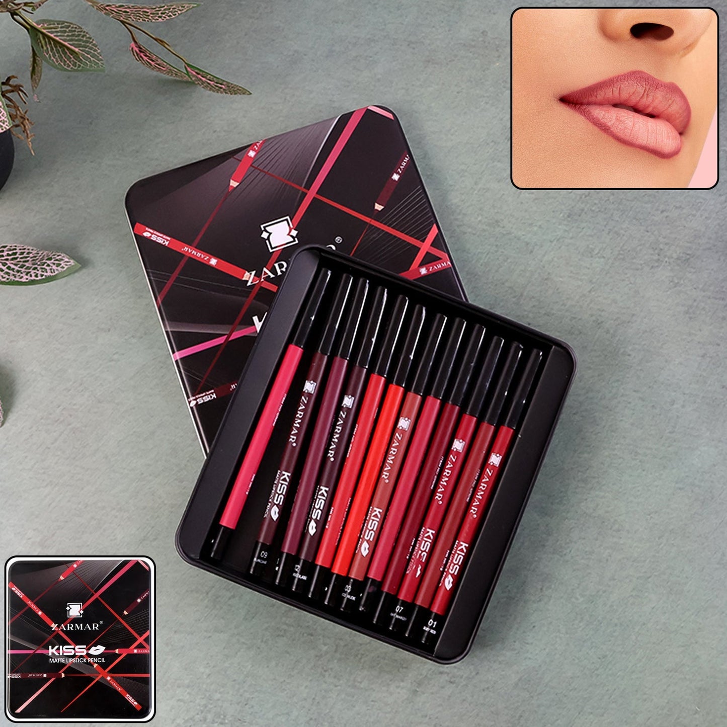 Matte Lipstick Pencil (Set of 12 Pc) The Morsignaturekarts