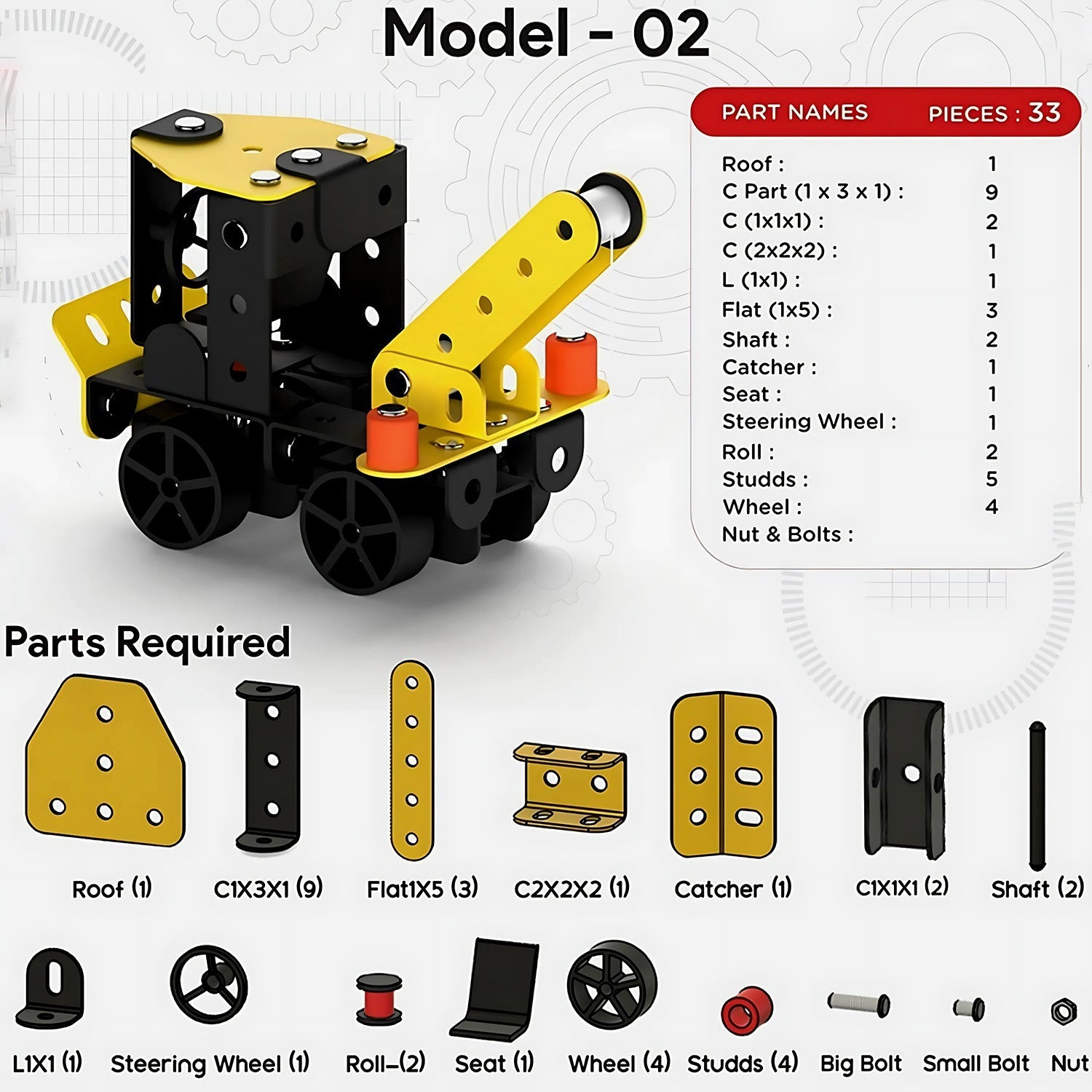 Aditi STEM Educational Mecha Racer DIY Construction Kit Signature Kart