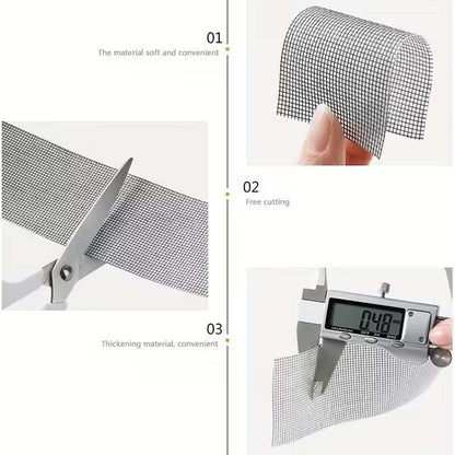 Premium Self-Adhesive Window Screen Repair Mesh Tape (5cm x 1m) signaturekarts