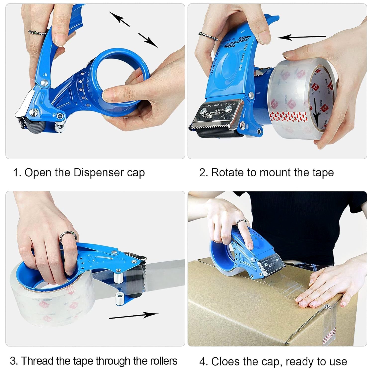 Metal Packing Tape Dispenser Cutter signaturekarts