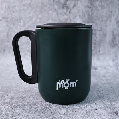 Supermom Metallic Stainless Steel Insulated Mug with Lid Approx 300Ml (1 Pc) signaturekarts