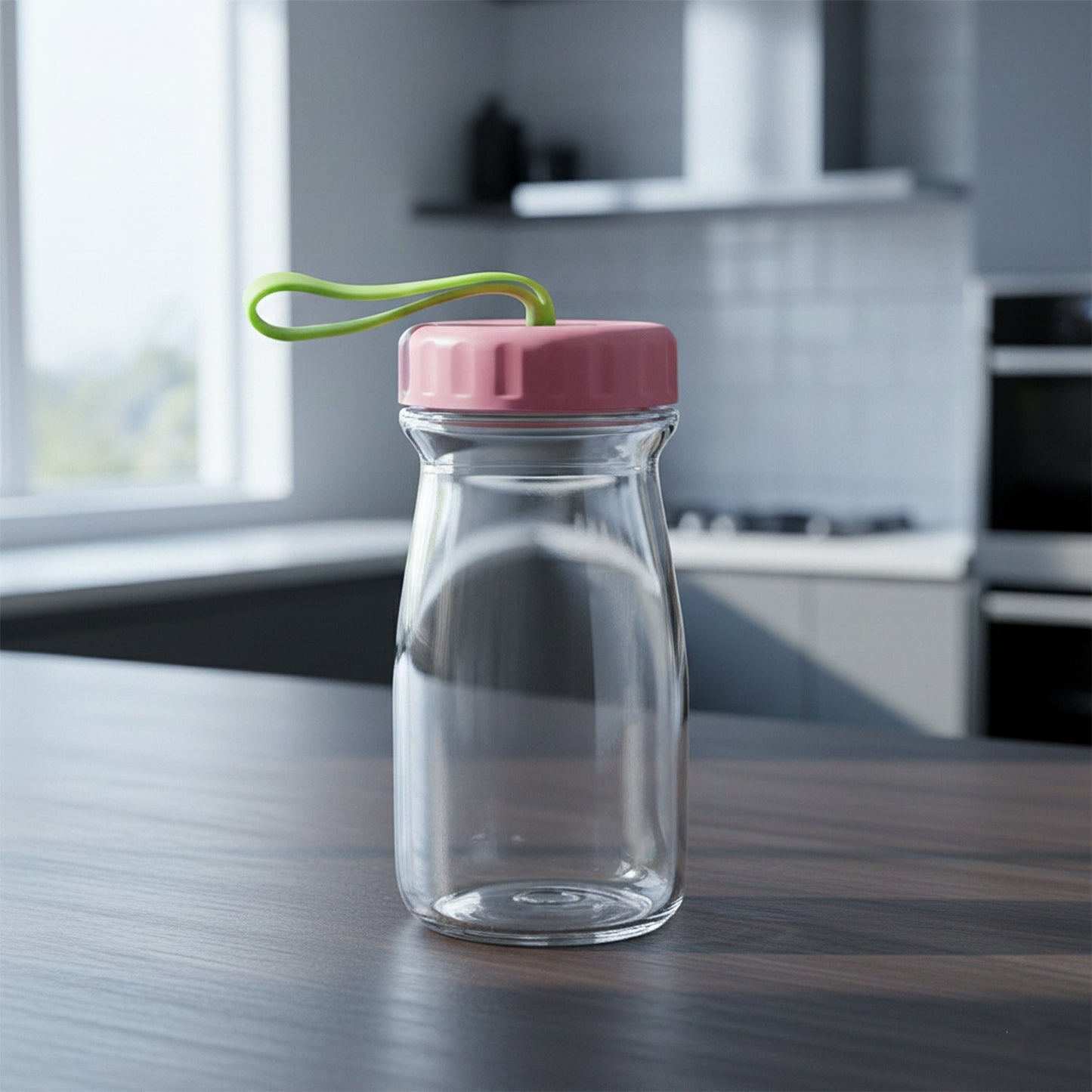 Premium Glass Bottle with Leak-Proof Lid 300 ML The Morsignaturekarts