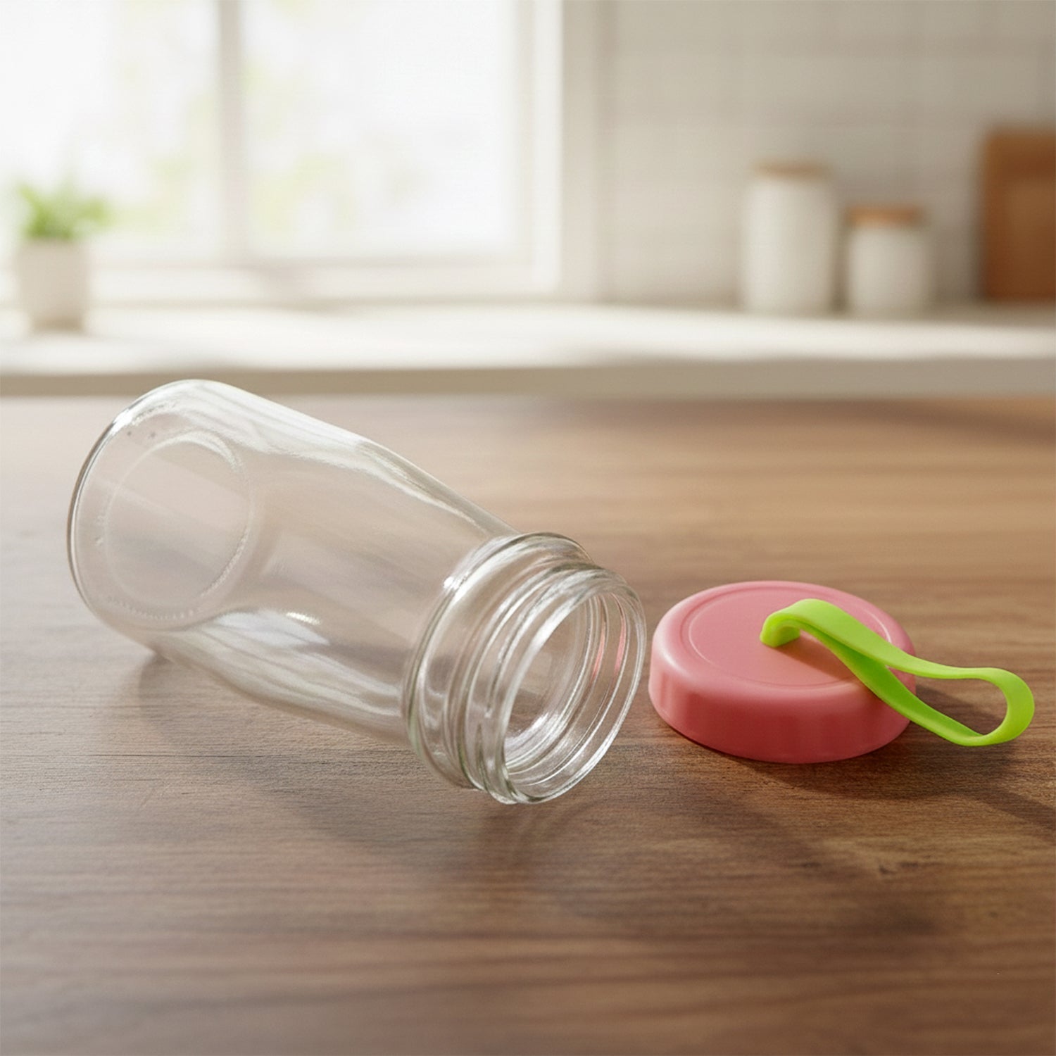 Premium Glass Bottle with Leak-Proof Lid 300 ML The Morsignaturekarts