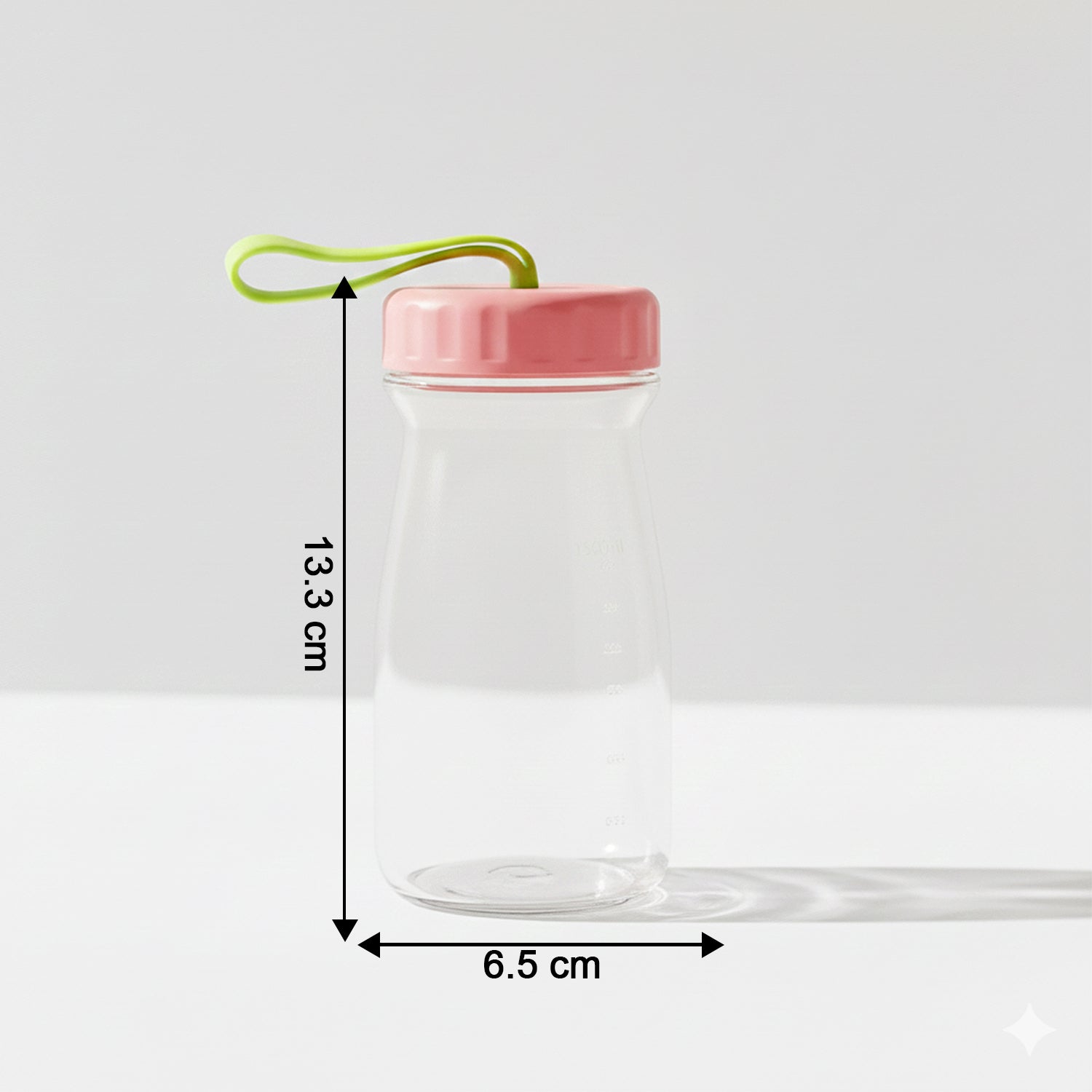 Premium Glass Bottle with Leak-Proof Lid 300 ML The Morsignaturekarts