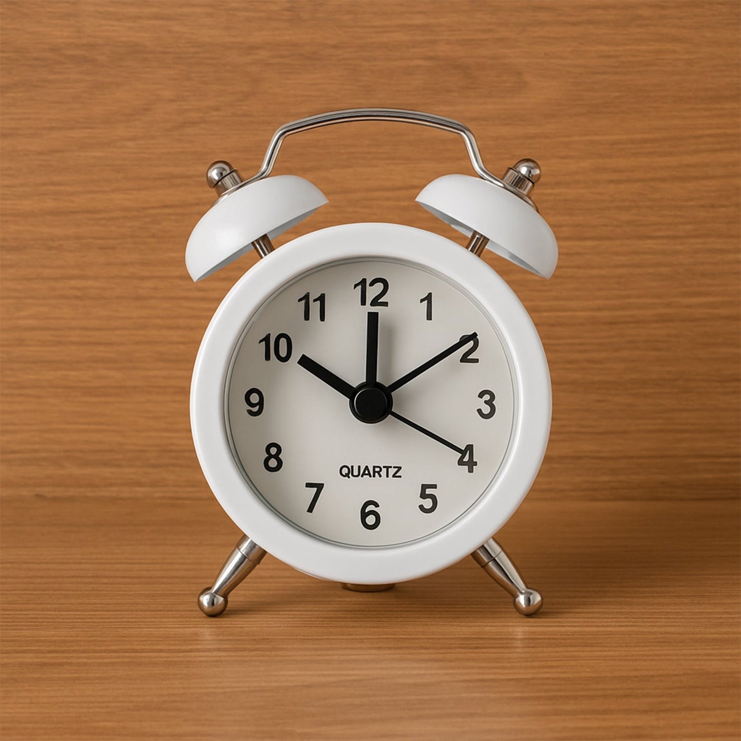 Small Twin-Bell Analog Alarm Clock - (1 Pc) signaturekarts