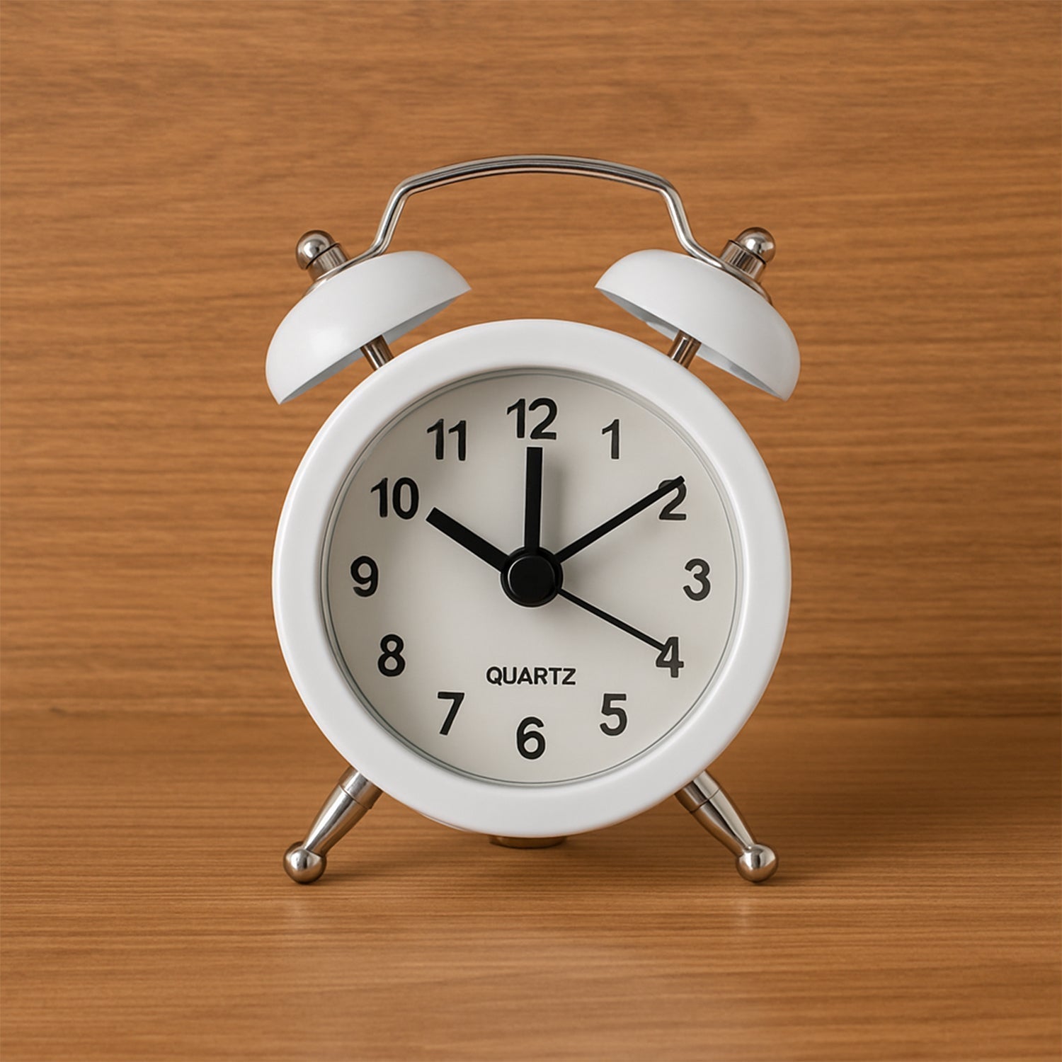 Small Twin-Bell Analog Alarm Clock - (1 Pc) signaturekarts
