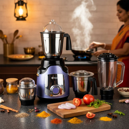 Orbit Heavy Duty 1 hp (746) Watts Mixer Grinder with 4 Multipurpose Jars signaturekarts