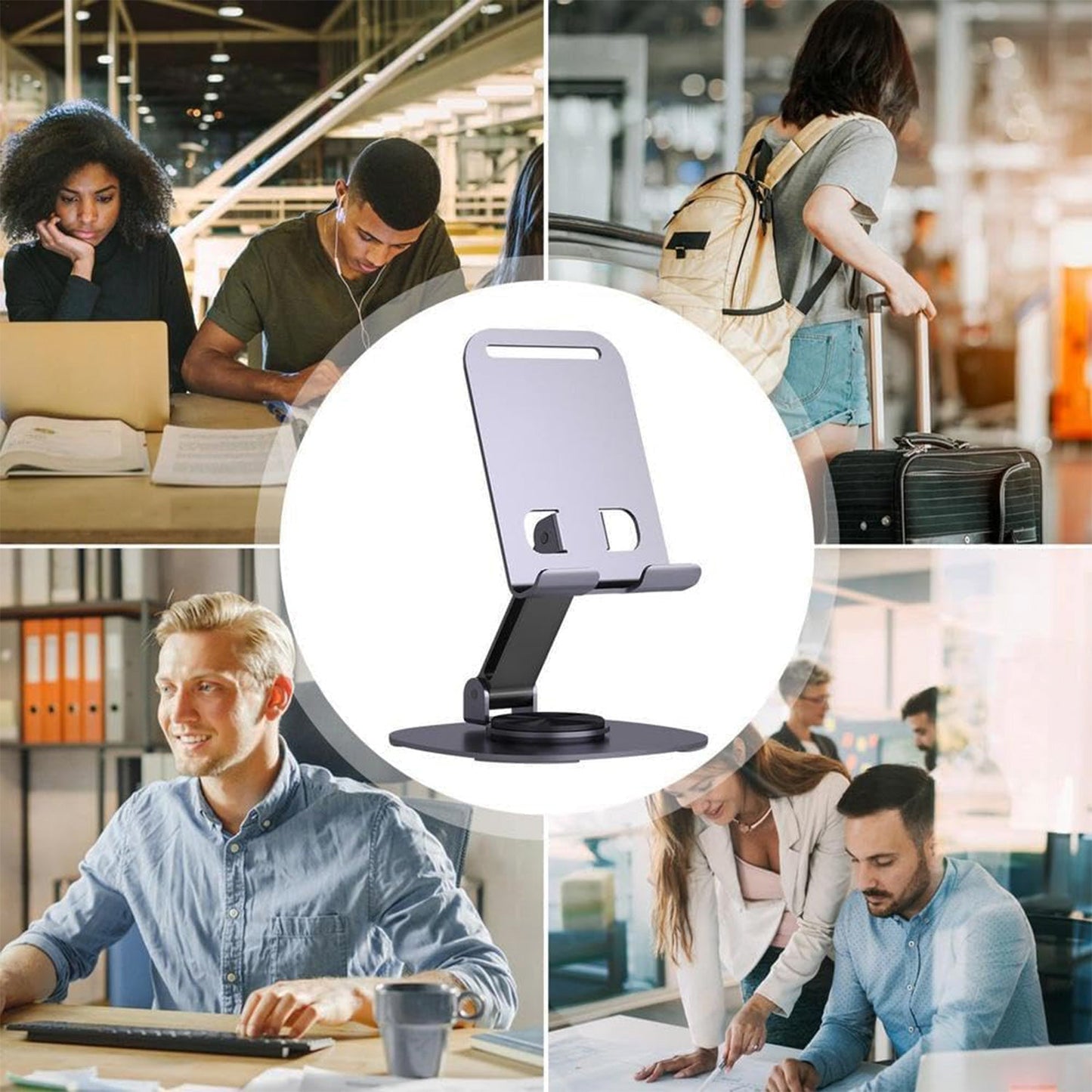 Mobile Stand Foldable & 360° Rotatable Mobile Stand (1 Pc) Signaturekarts