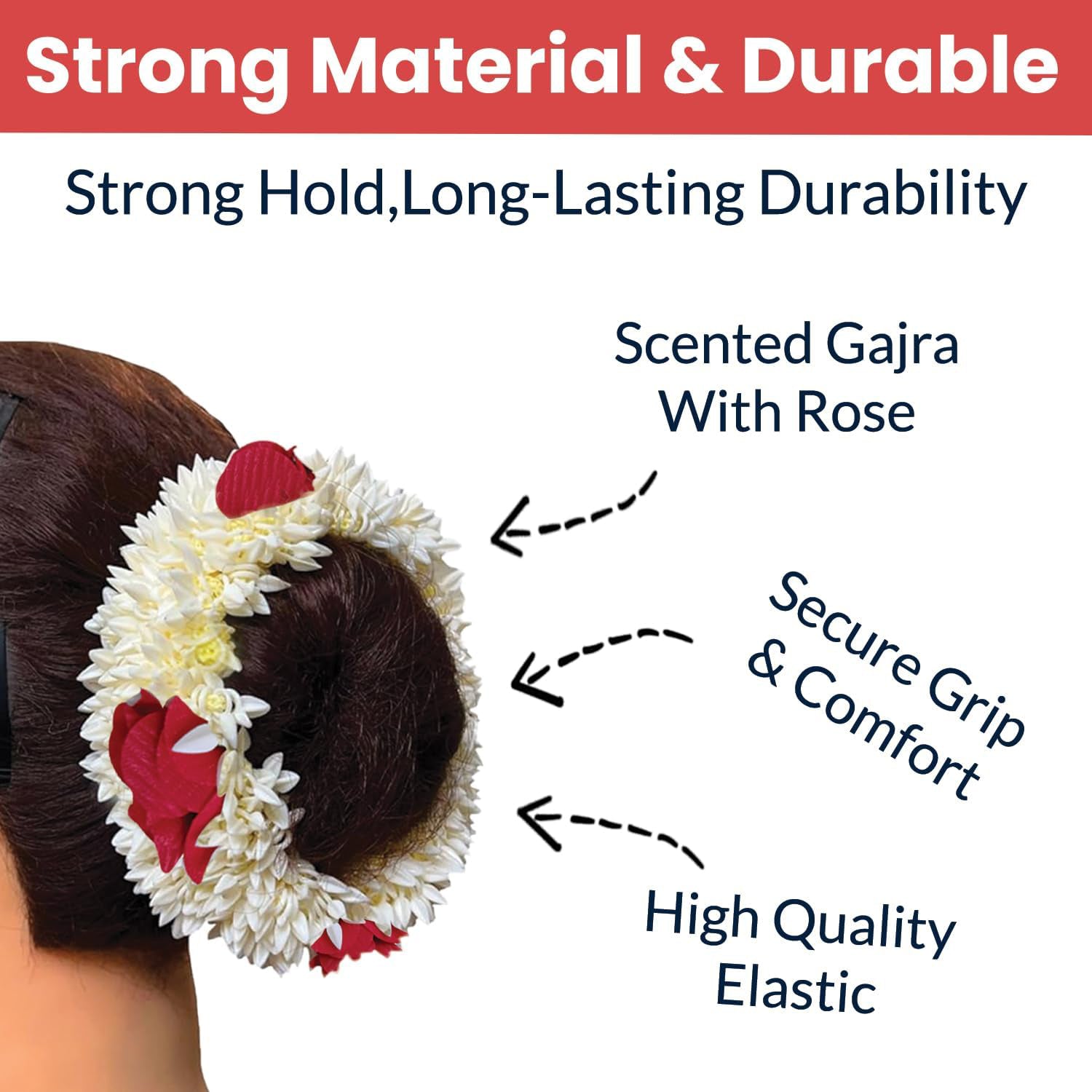 Traditional Artificial Flower Gajra (1 Pc) The Morsignaturekarts