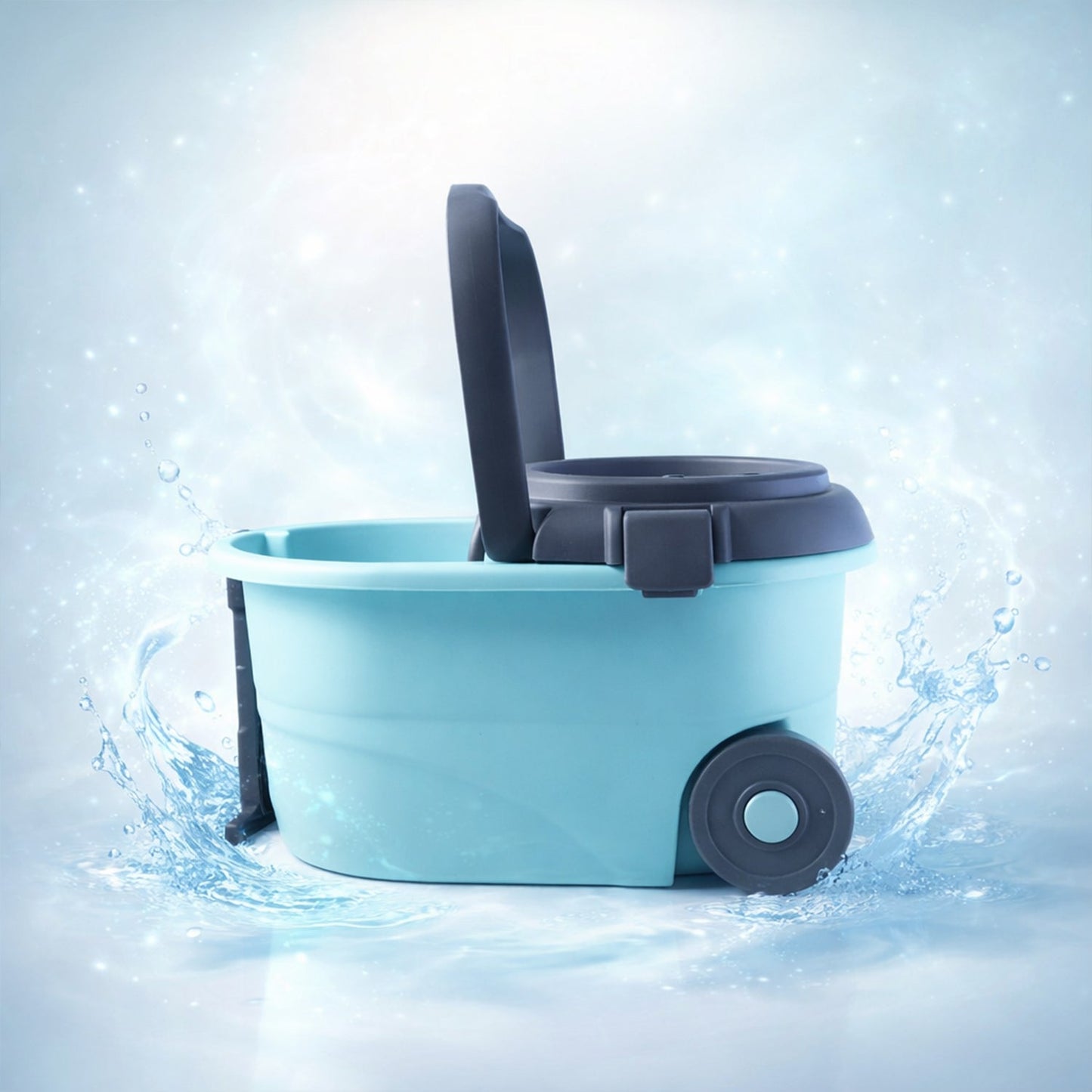 Steel Jari Bucket Mop Set with Microfiber Spin Mop (1 Set) The Morsignaturekarts