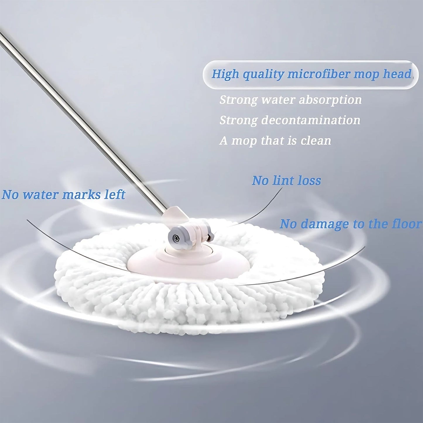 Microfiber Spin Mop Refill Head 360° Rotating Mop (5 Pc) signaturekarts